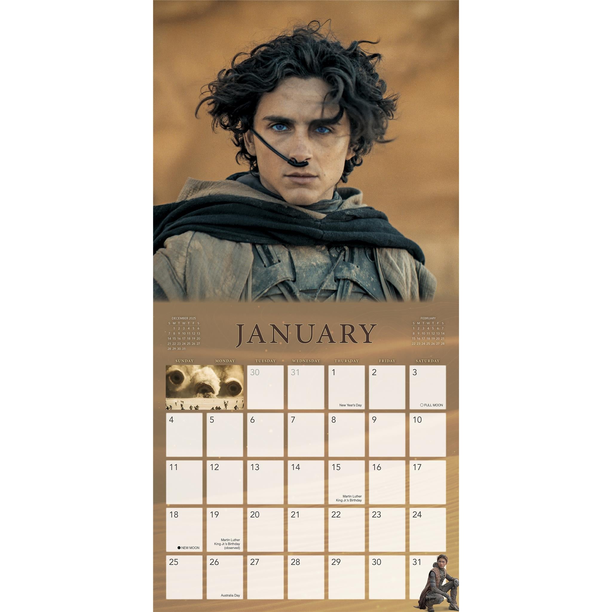 Calendrier mural DUNE 2026