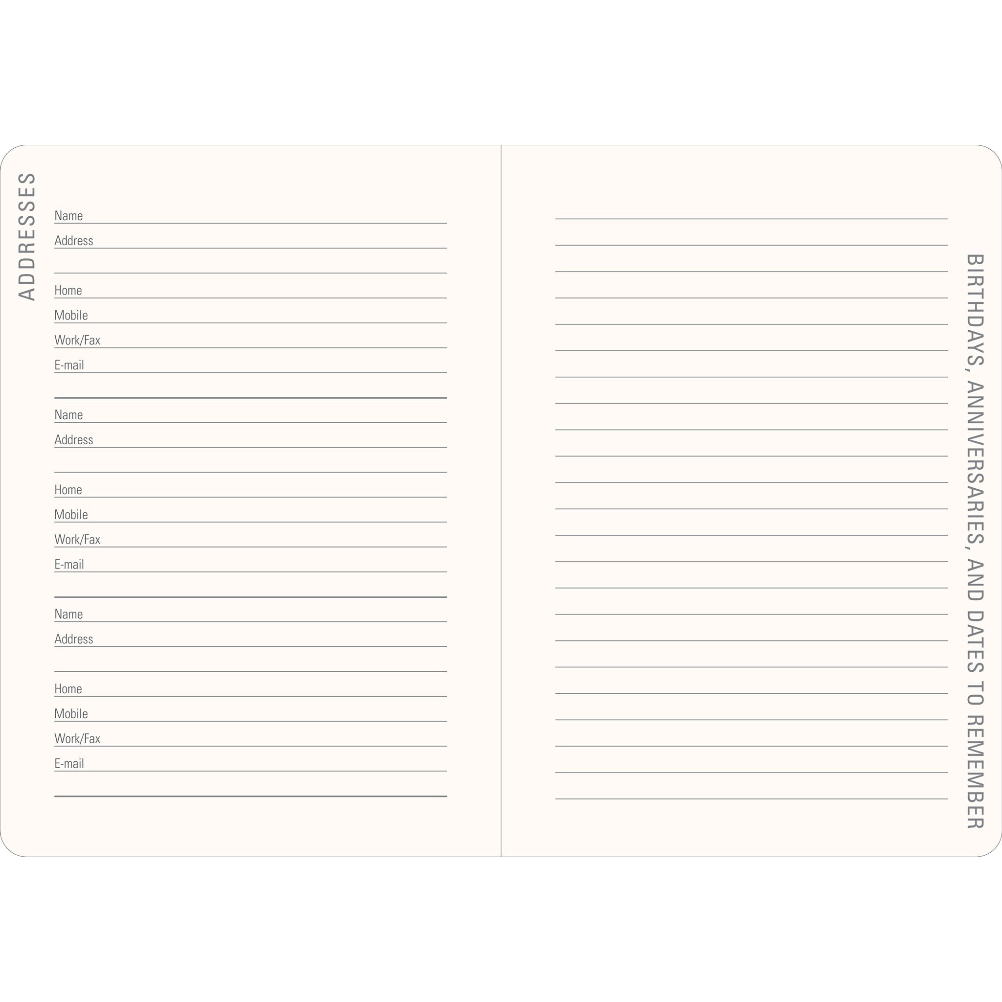 Lavender Wildflowers 2026-2027 Engagement Calendar - Online Only