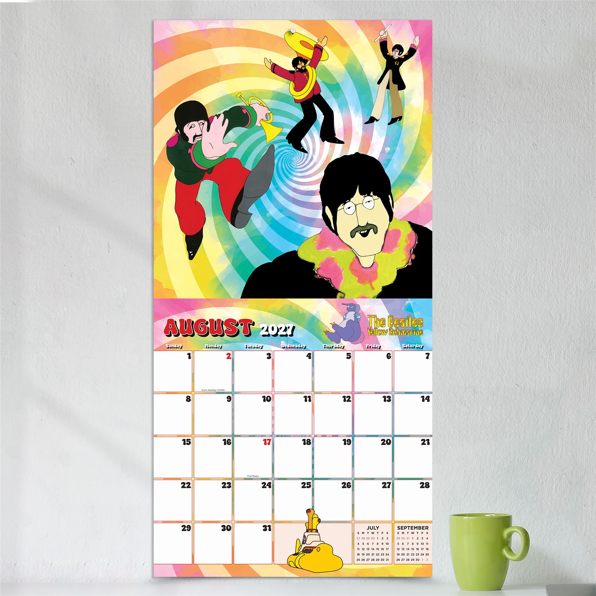 Beatles Yellow Submarine 2027 Wall Calendar - Online Only