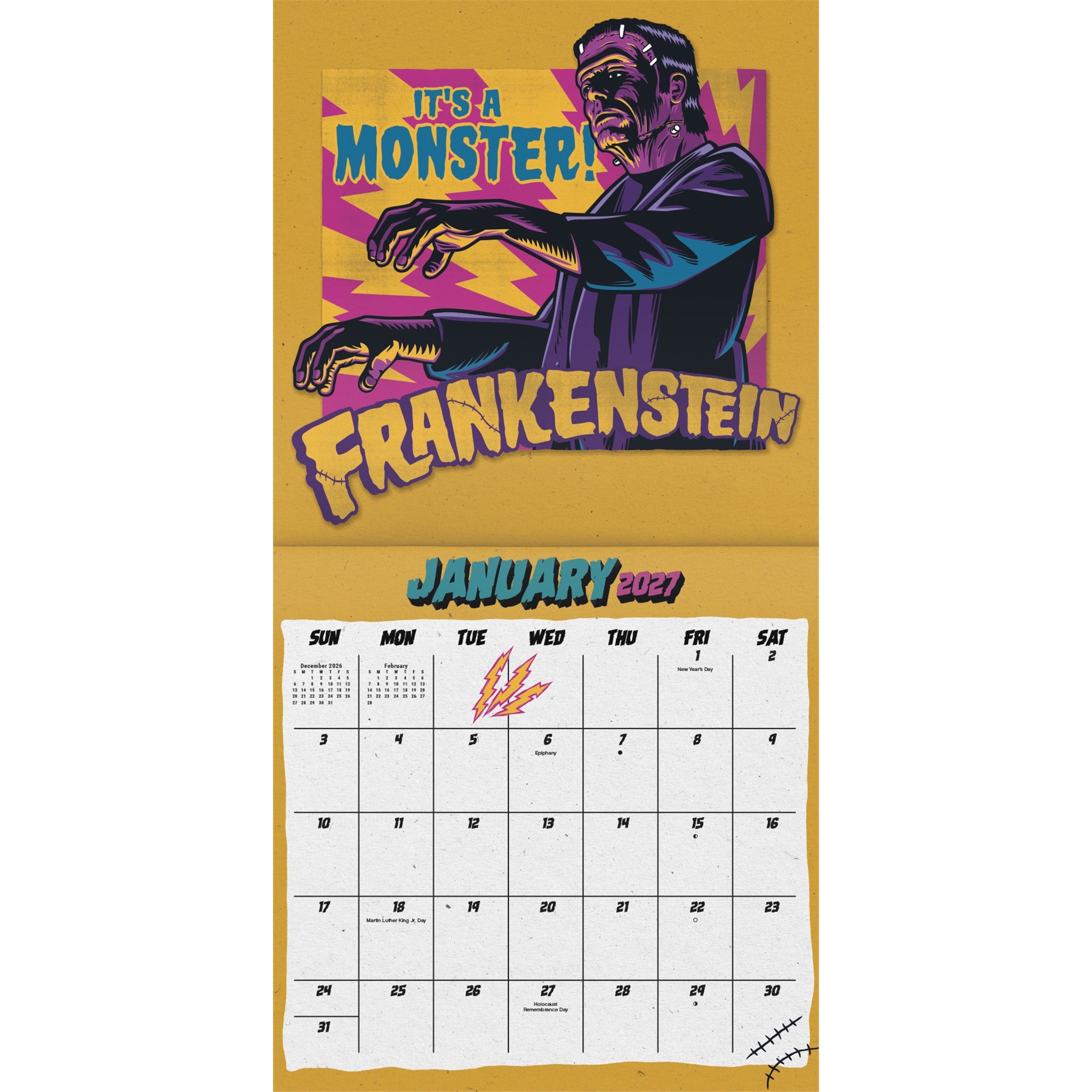 Universal Monsters 2027 Wall Calendar - Online Only