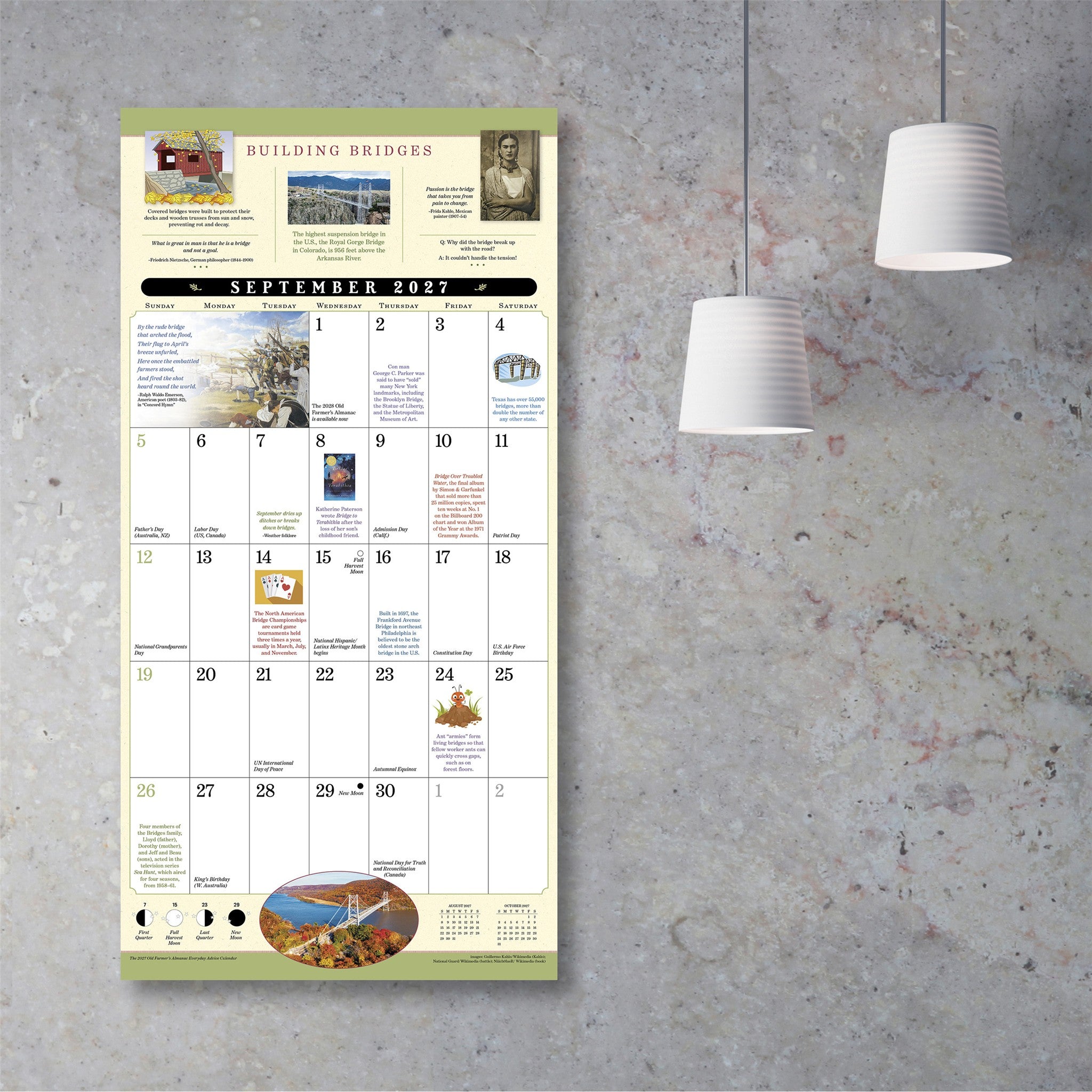 Old Farmer’s Almanac Everyday Advice 2027 Wall Calendar