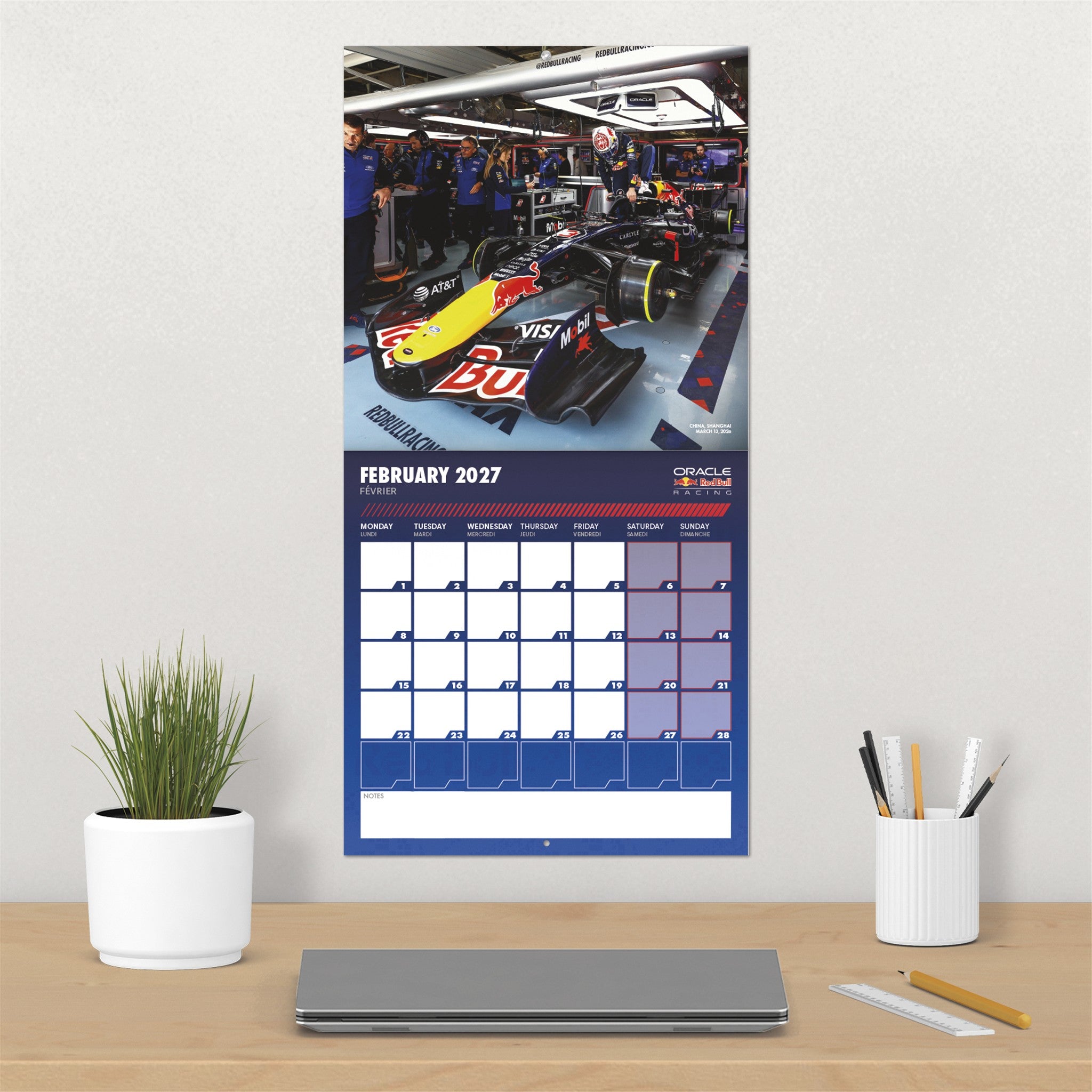 Oracle Red Bull Racing 2027 Wall Calendar
