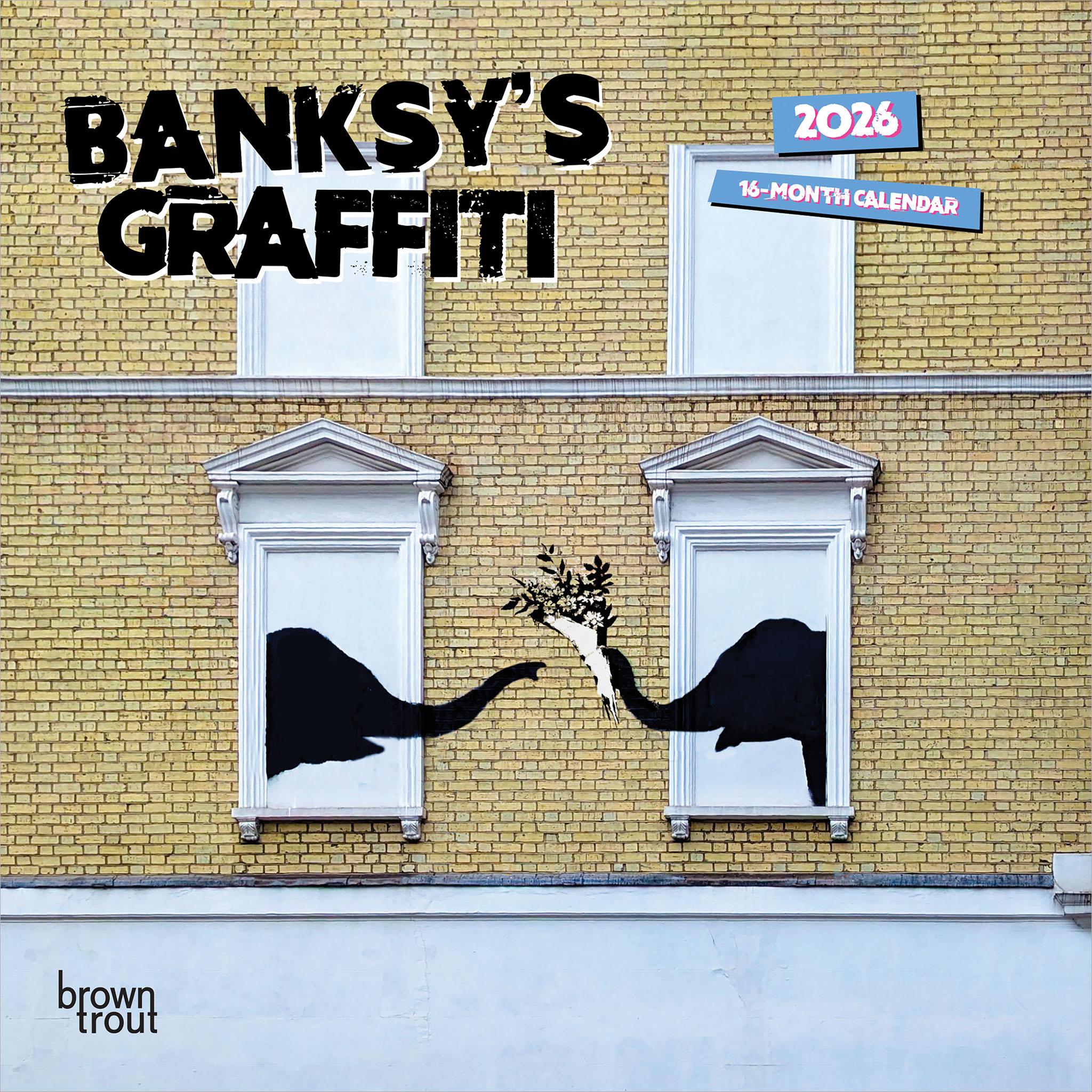Mini-calendrier Banksy Graffiti 2026 - Disponible uniquement en ligne