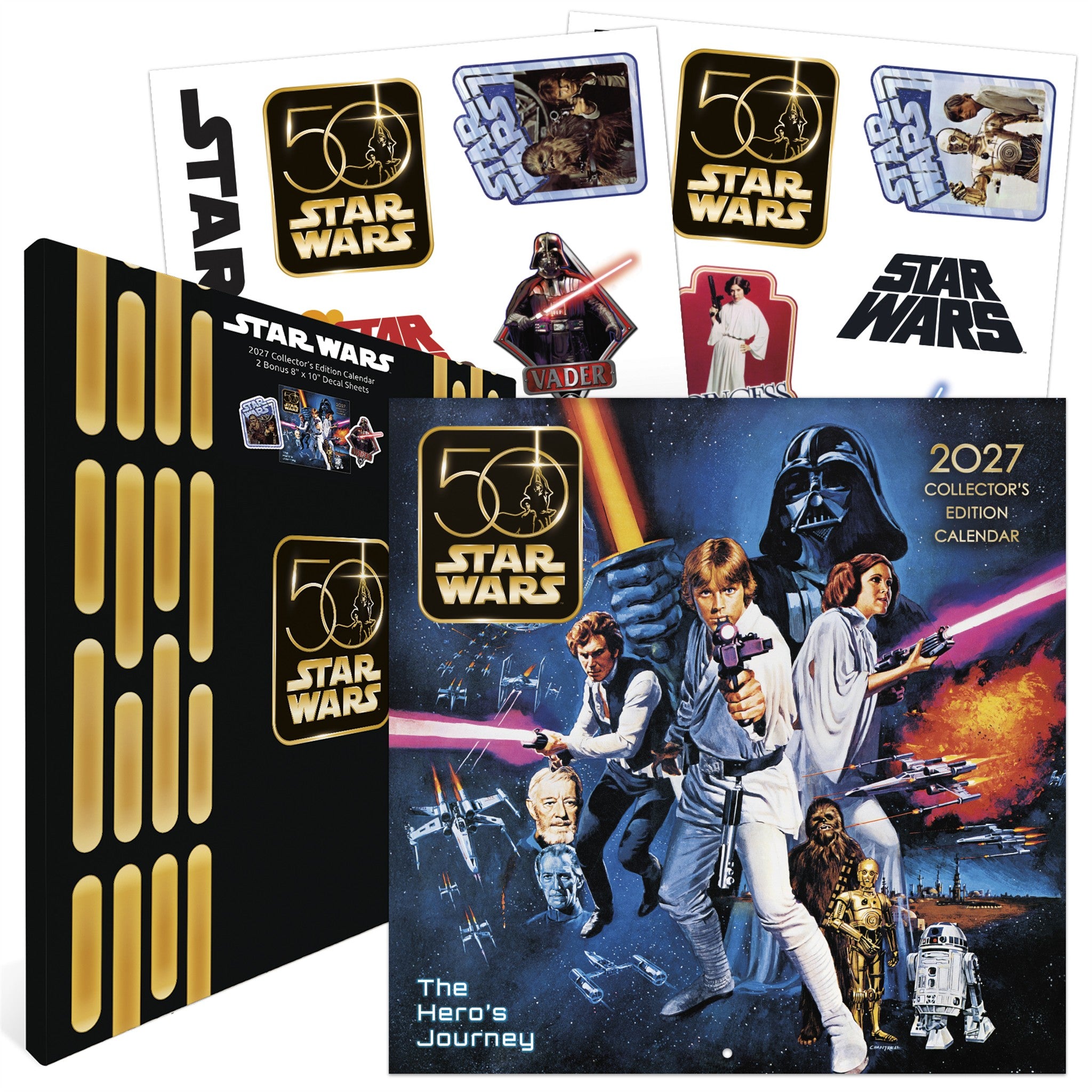 Star Wars 50th Anniversary Collector's Edition 2027 Wall Calendar