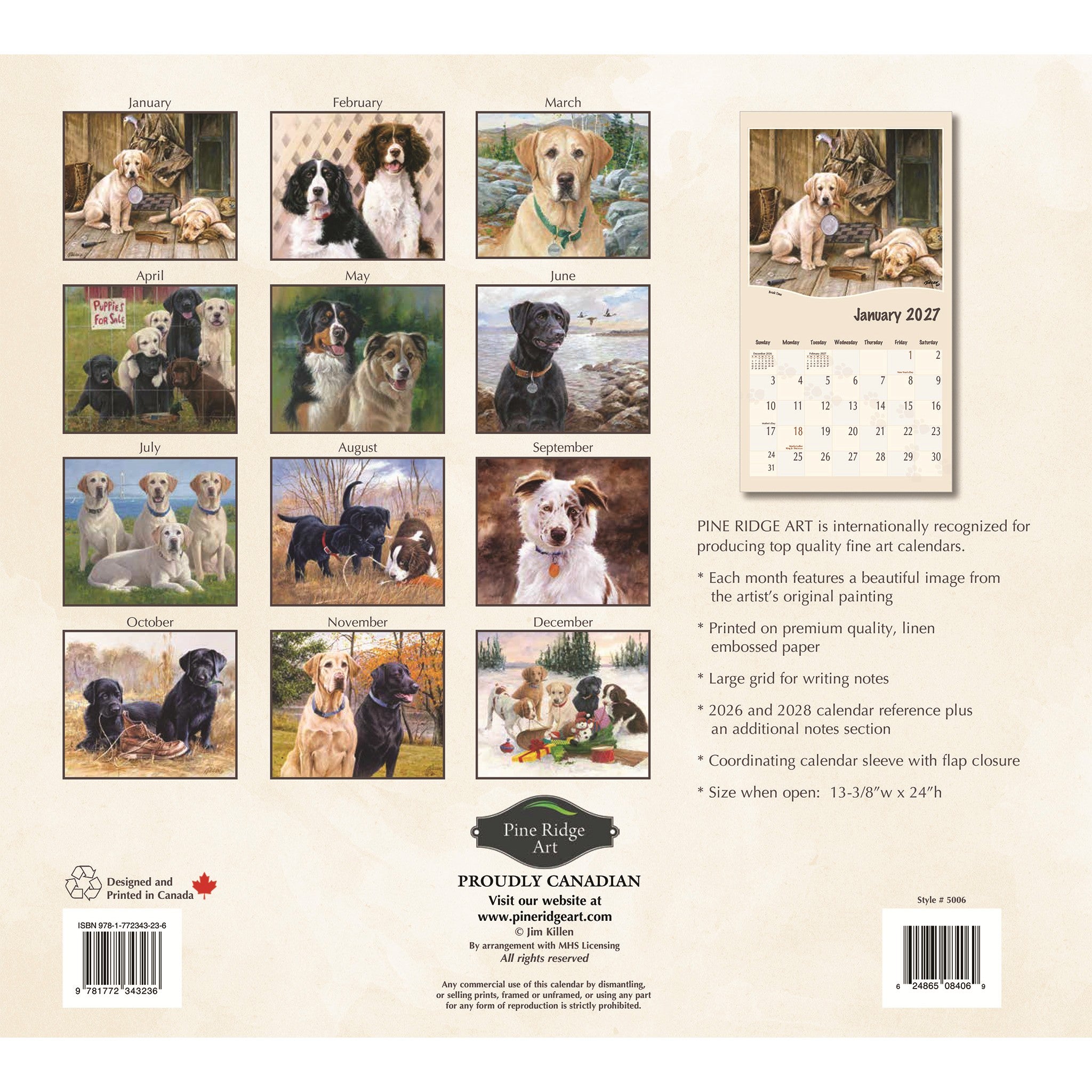 Must Love Dogs 2027 Wall Calendar - Online Only