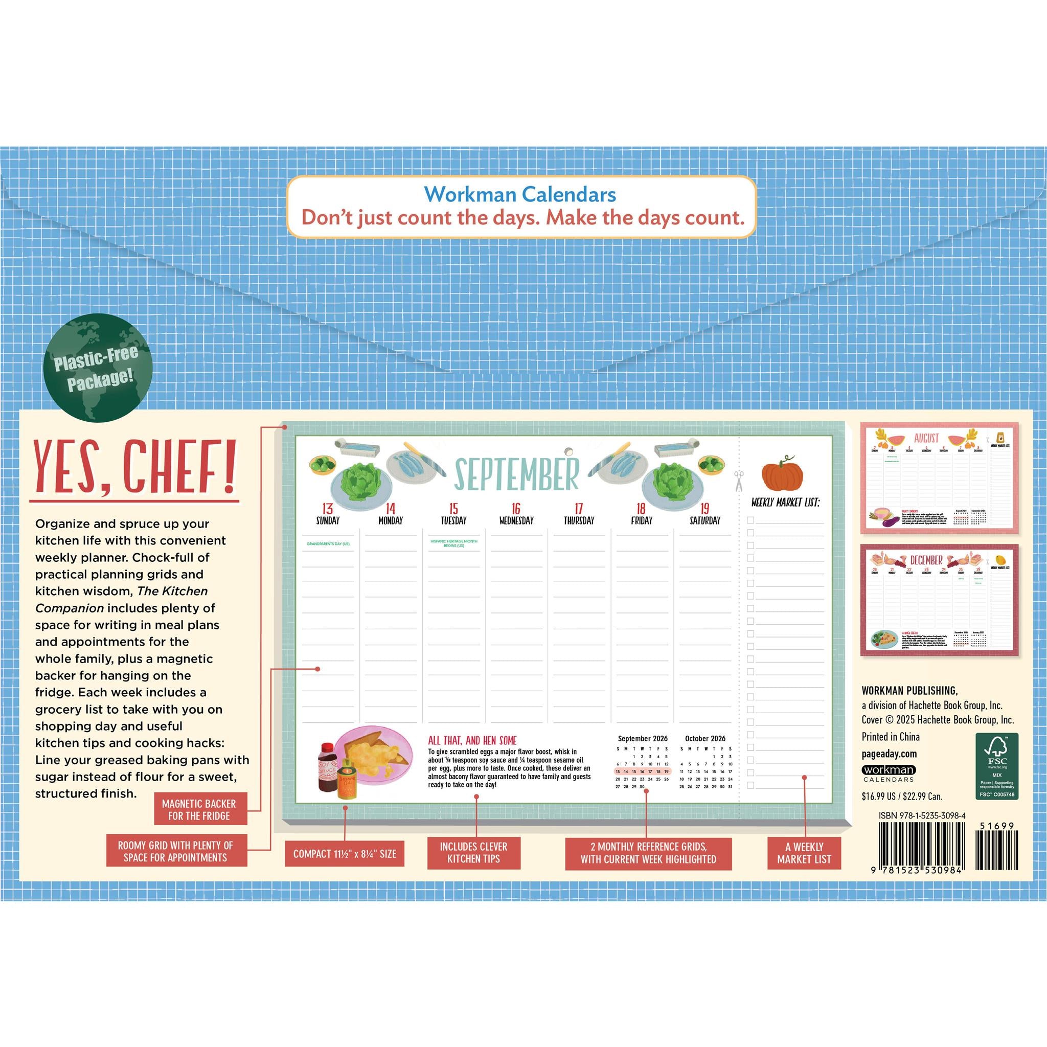 Calendrier mural Kitchen Companion 2026