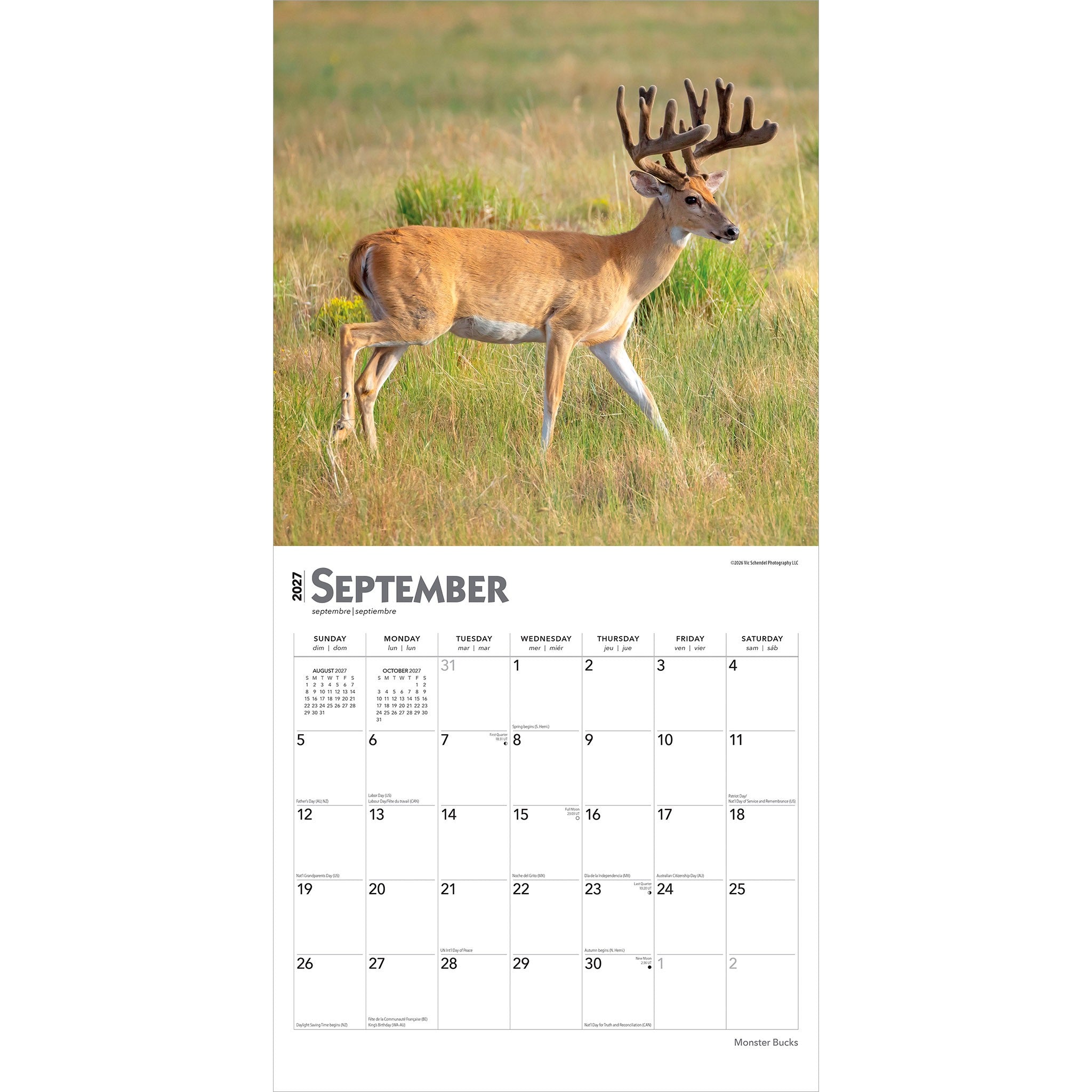 Monster Bucks 2027 Wall Calendar - Online Only