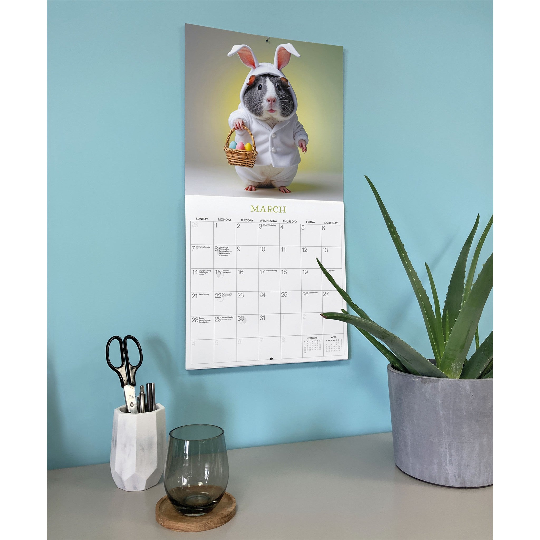 Les Cochons d'Inde, C'est Super ! Calendrier mural 2027
