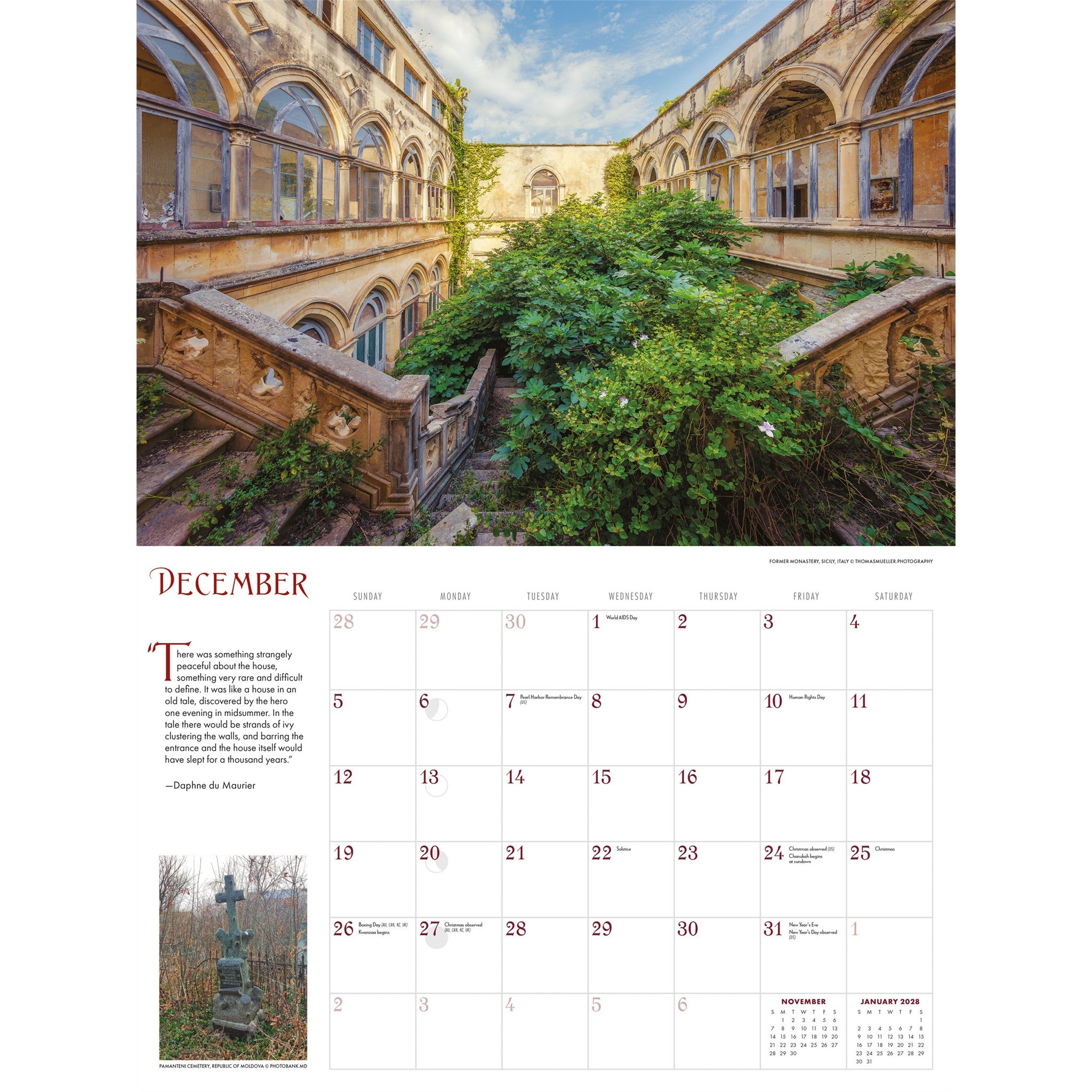 Calendrier mural Esprits 2027