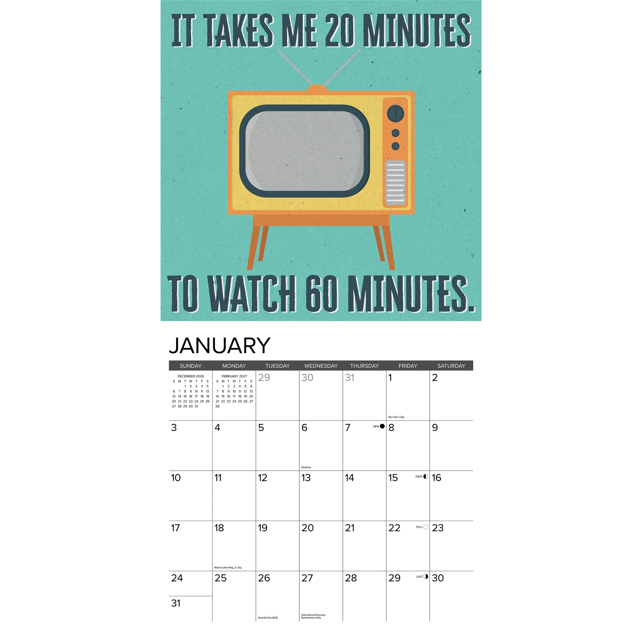 The Tough Guy's Calendar 2027 Wall Calendar