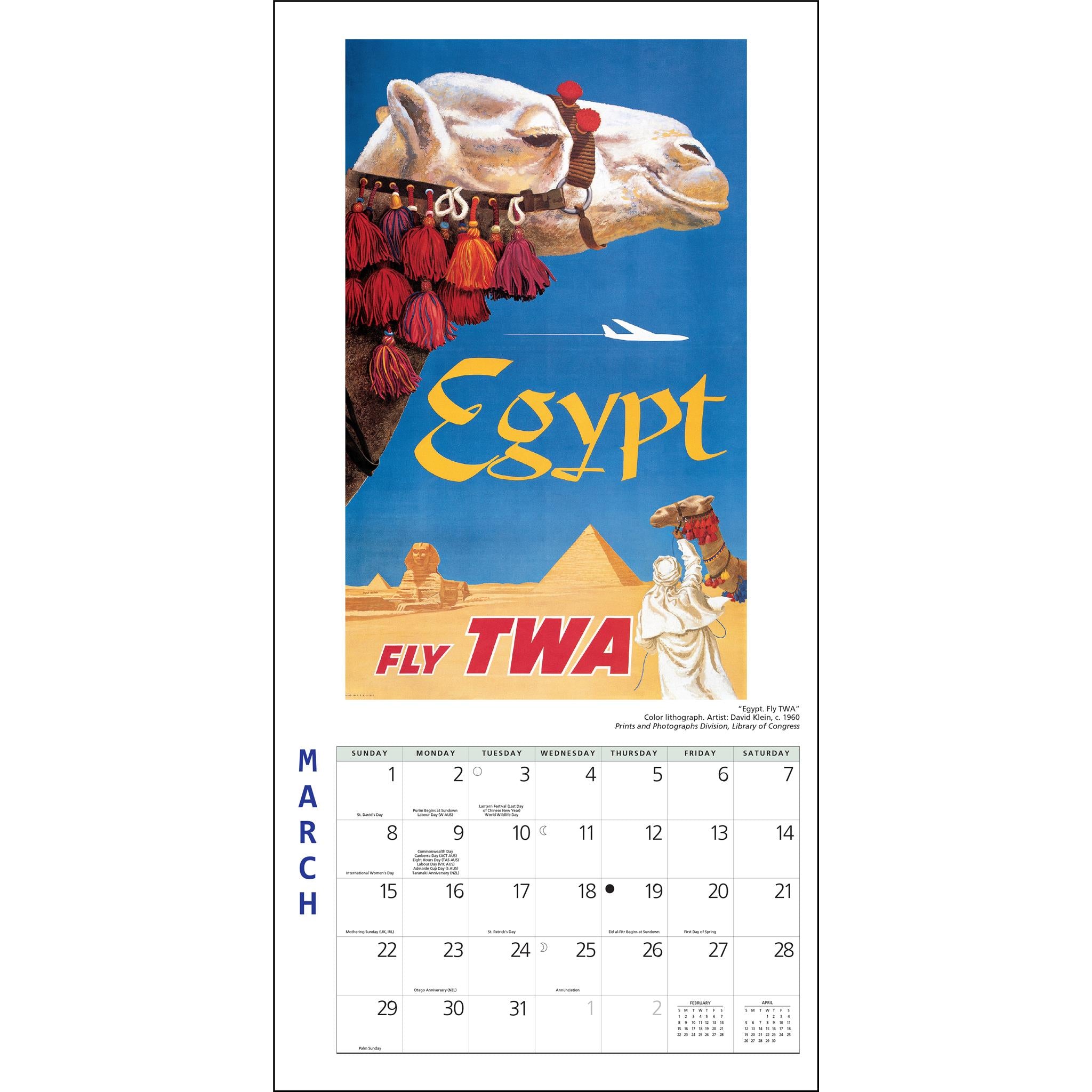 Travel The World 2026 Mini Calendar
