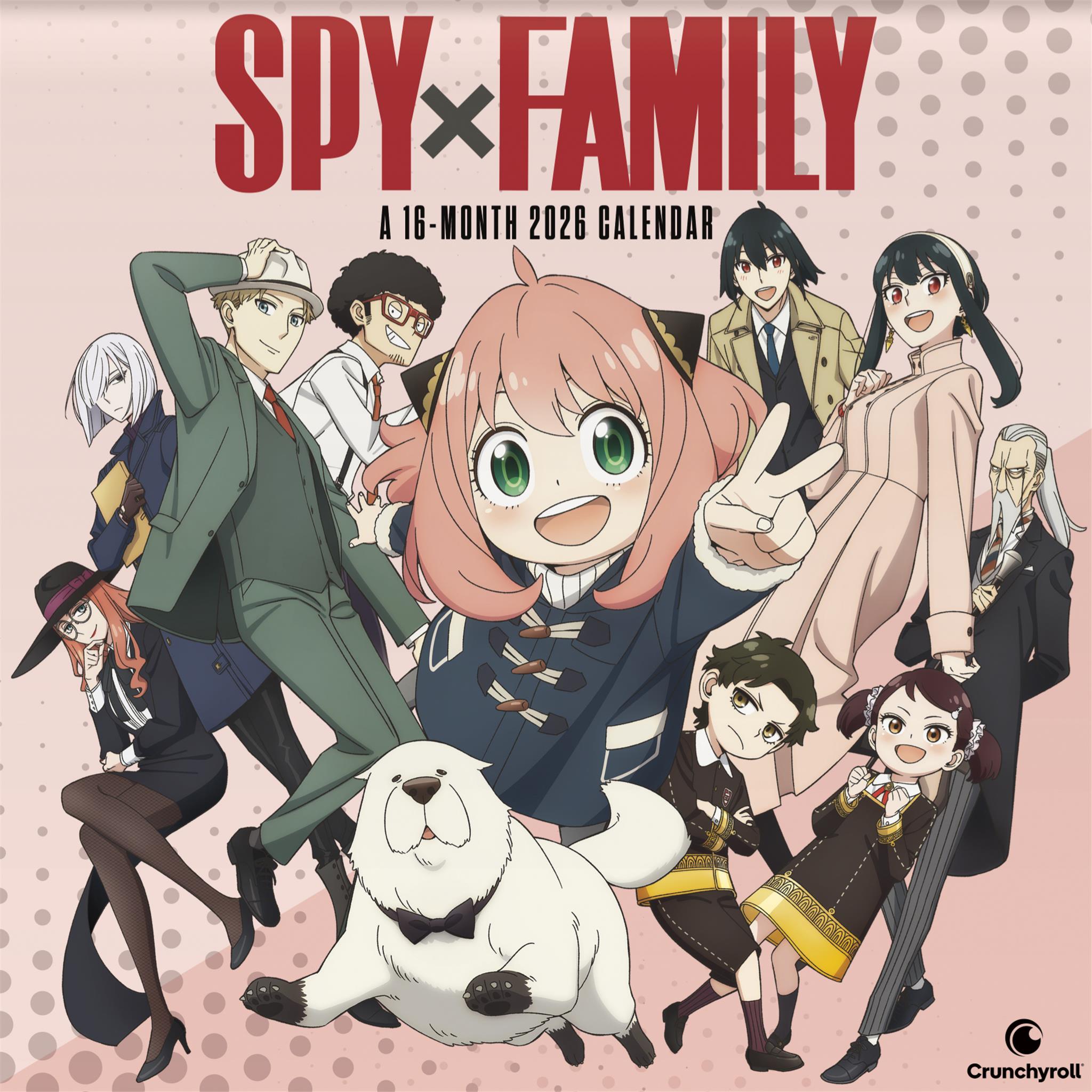 Calendrier mural Spy X Family 2026
