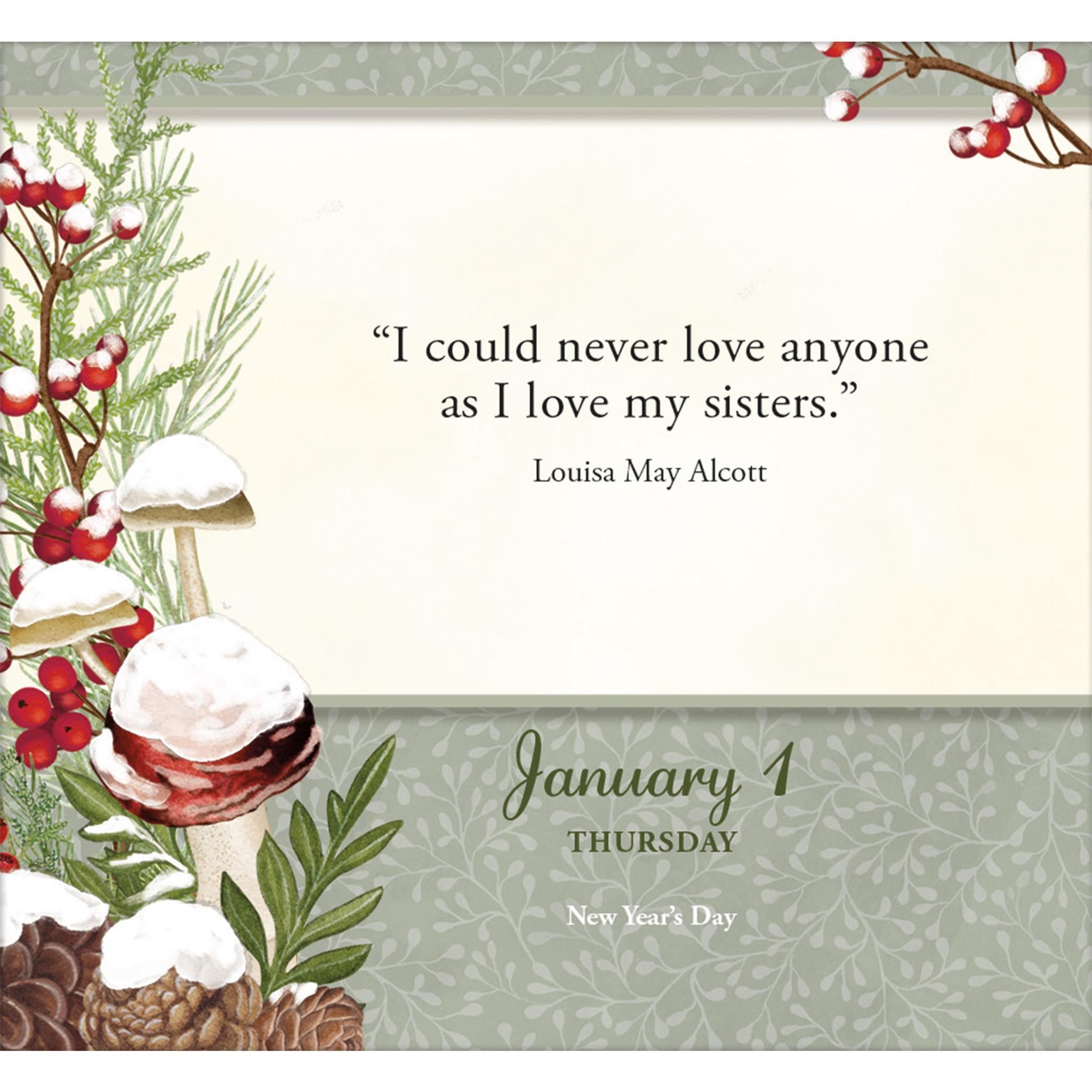 Calendrier « Je t'aime ma sœur » 2026 (petit format)