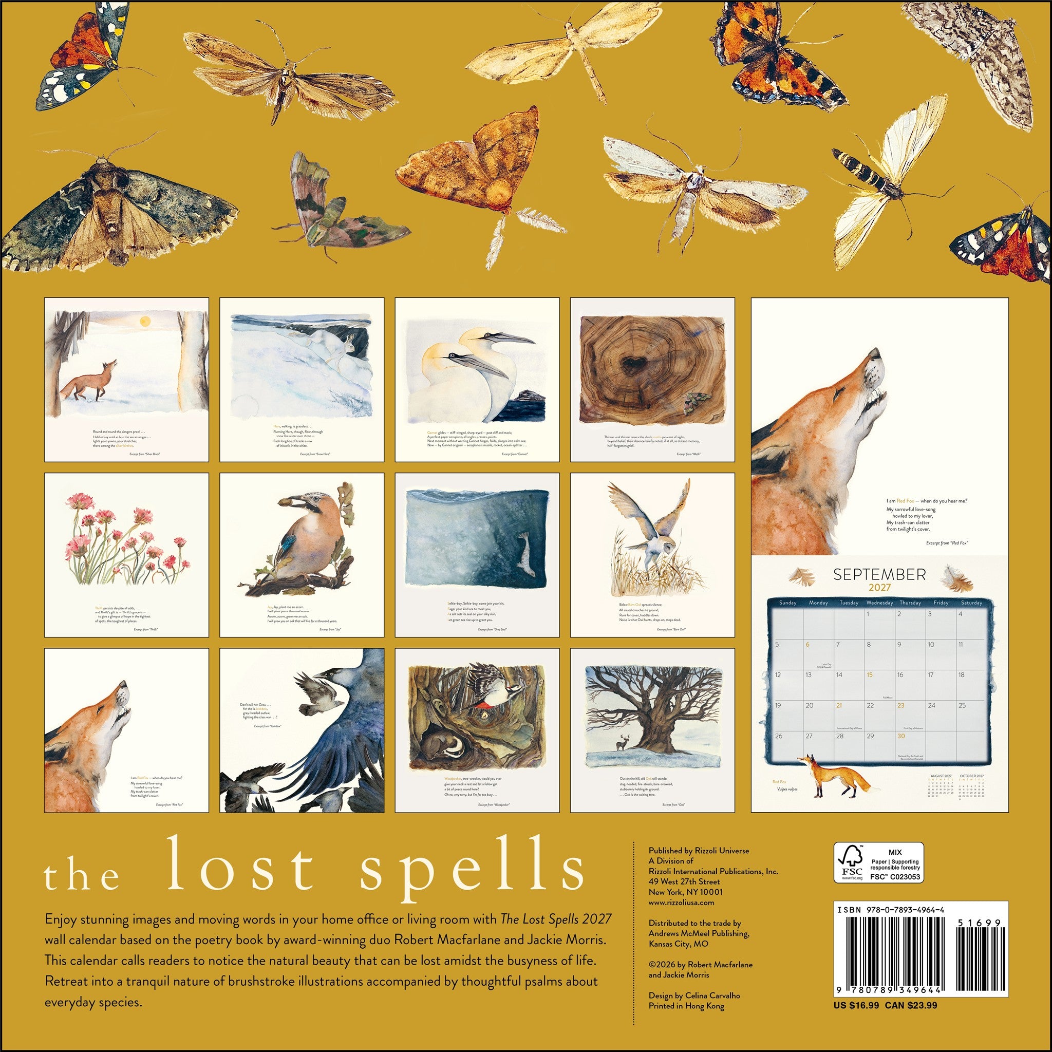 Calendrier mural Lost Spells 2027 - Exclusivement en ligne