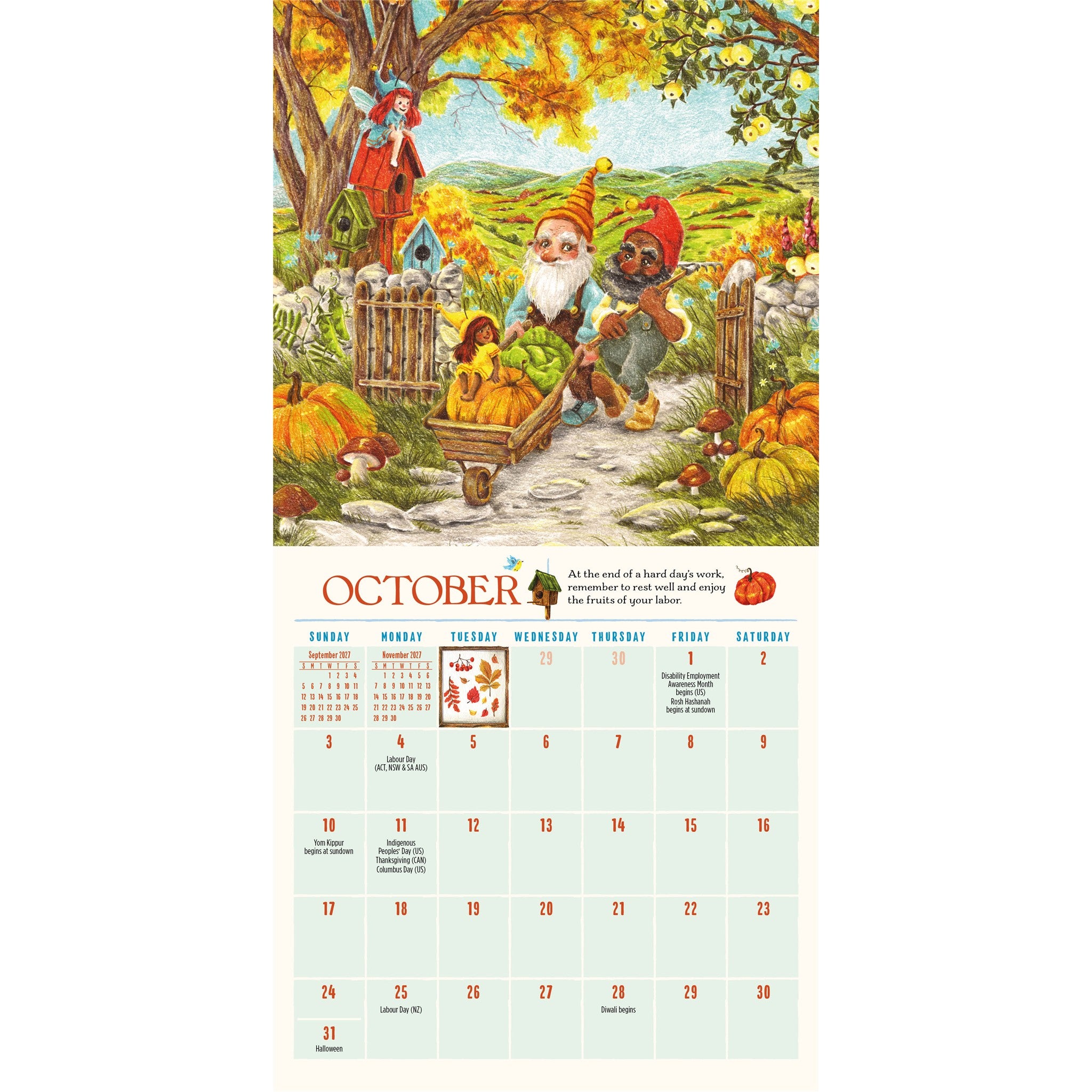 Gnome Life 2027 Mini Calendar - Online Only