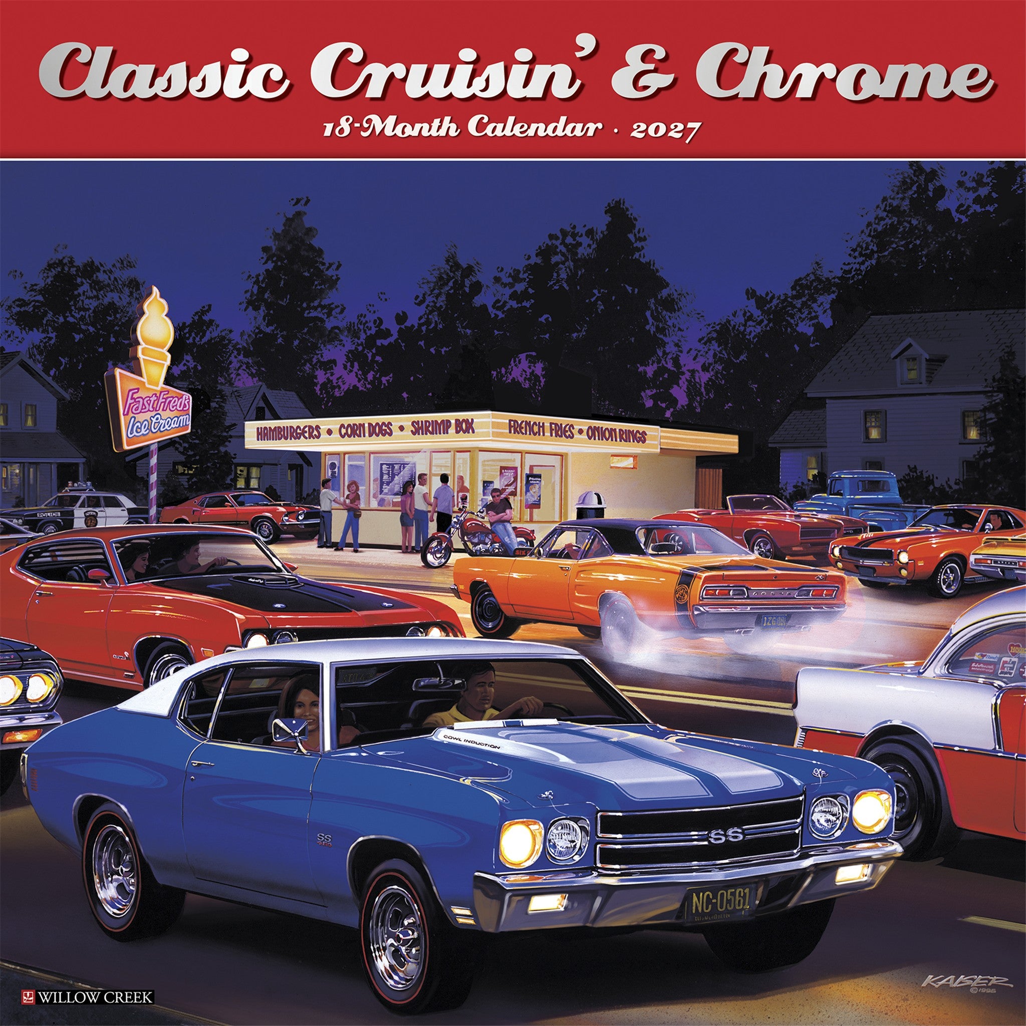 Classic Cruisin' & Chrome 2027 Wall Calendar