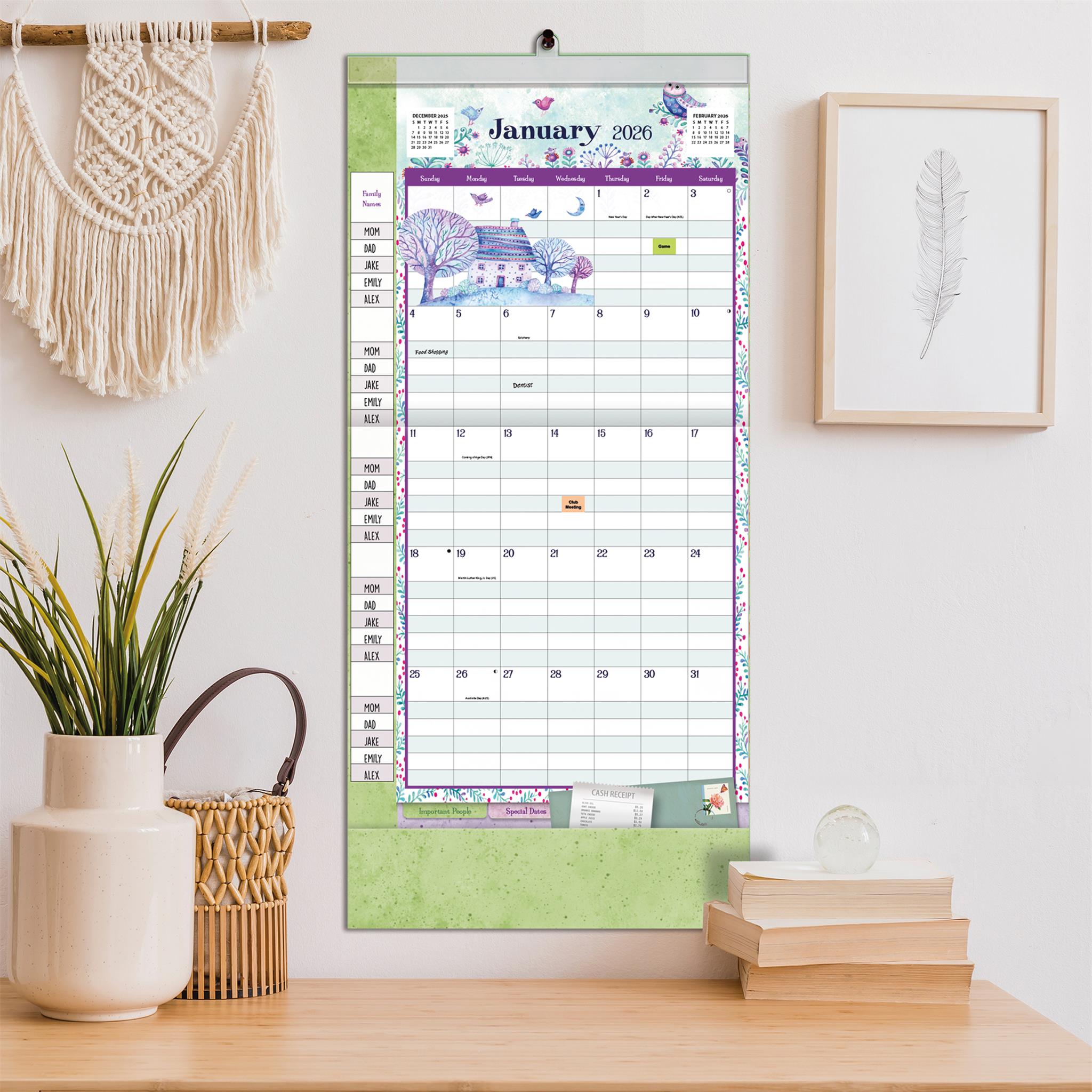 Calendrier mural 2025-2026 « Simplement reconnaissant » – Disponible uniquement en ligne