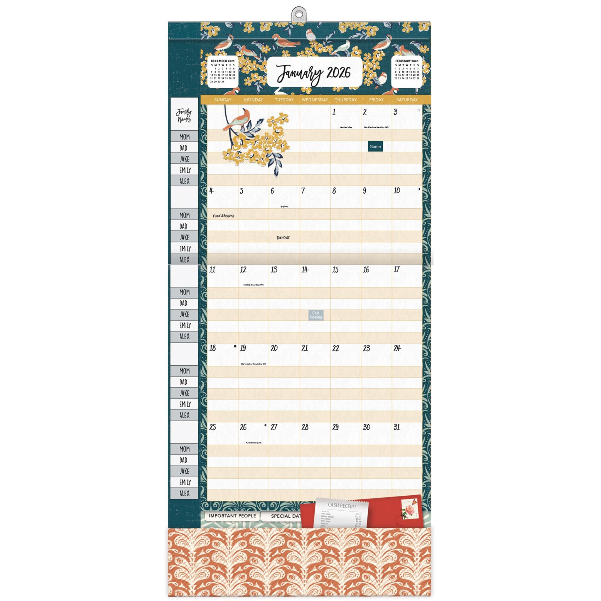 Calendrier mural Flora &amp; Fauna 2025-2026 - Disponible uniquement en ligne