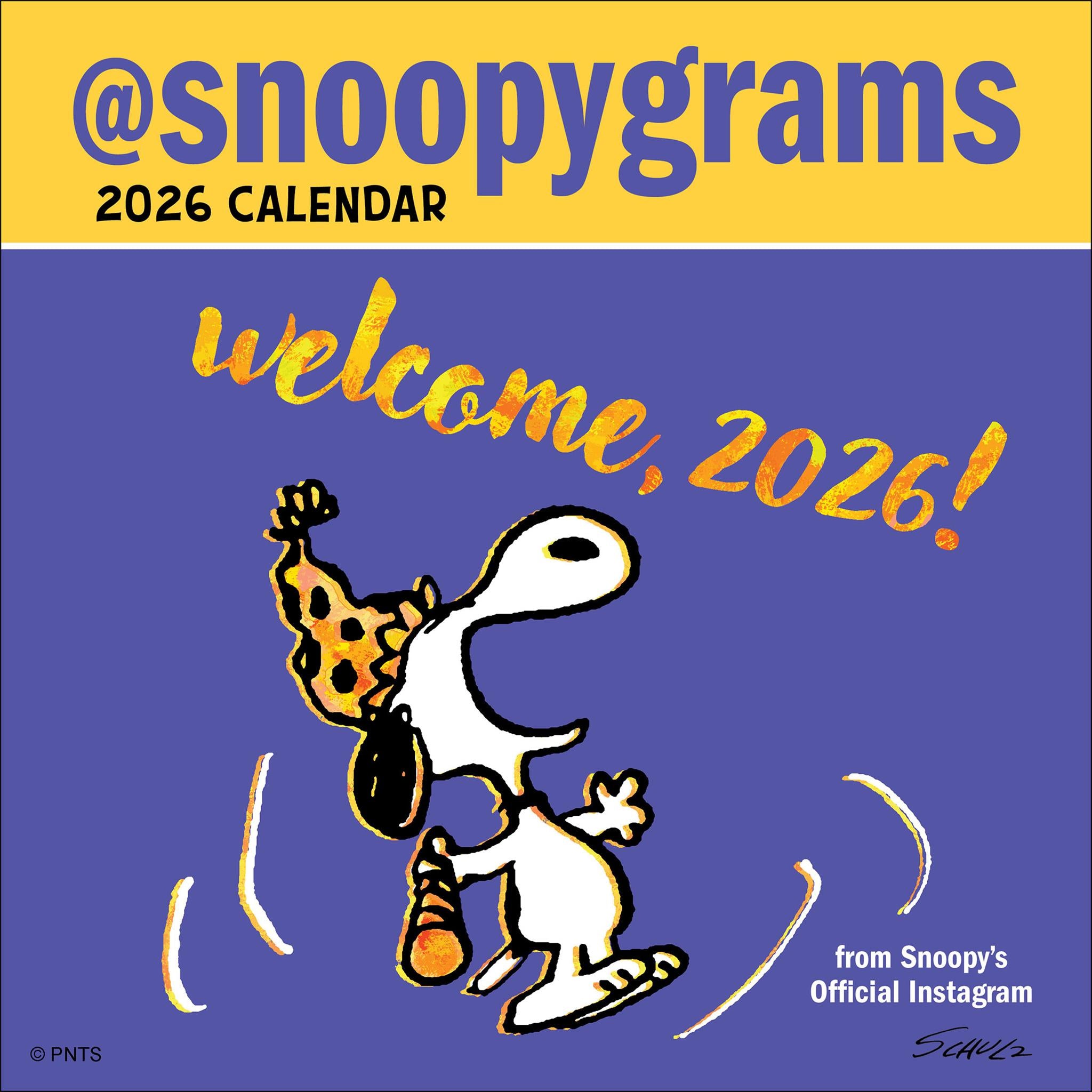Mini-calendrier Peanuts @Snoopygrams 2026