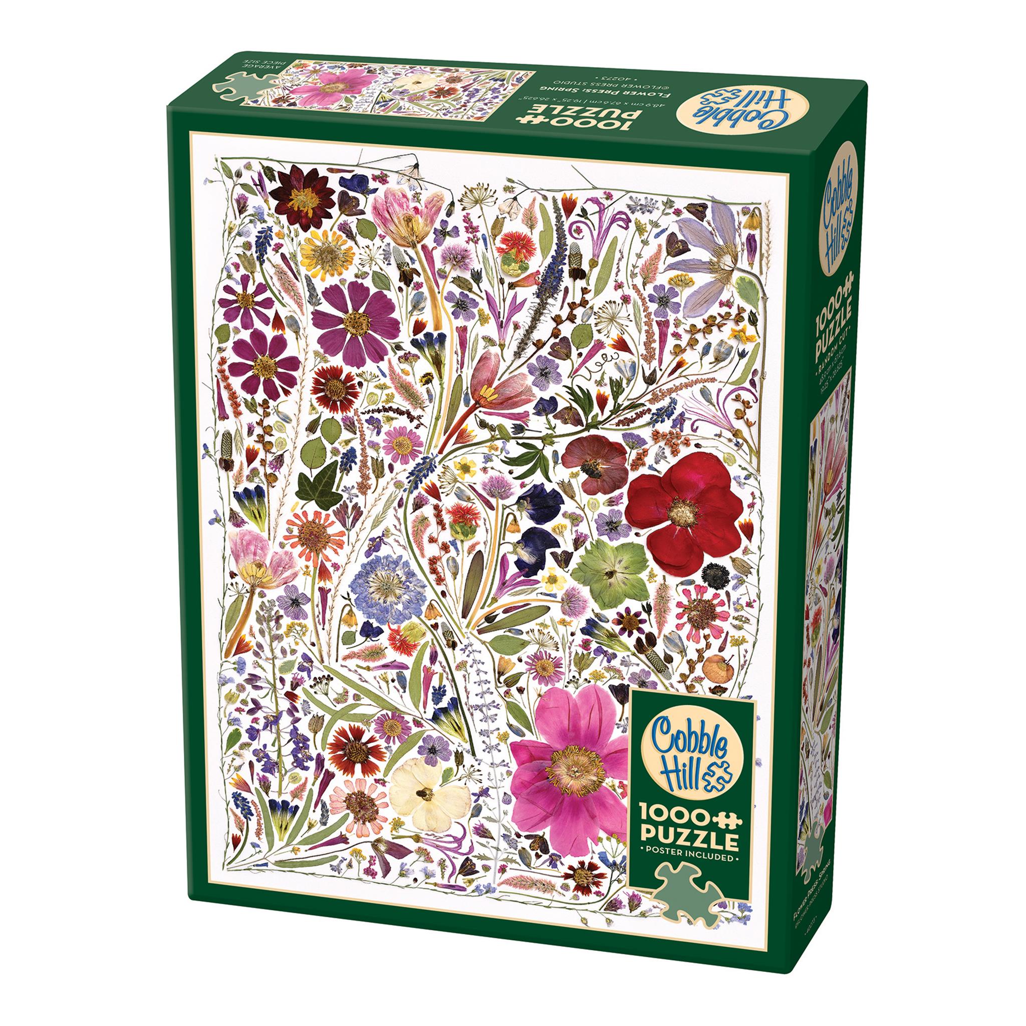 Flower Press Spring 1000 Piece Puzzle Cobble Hill