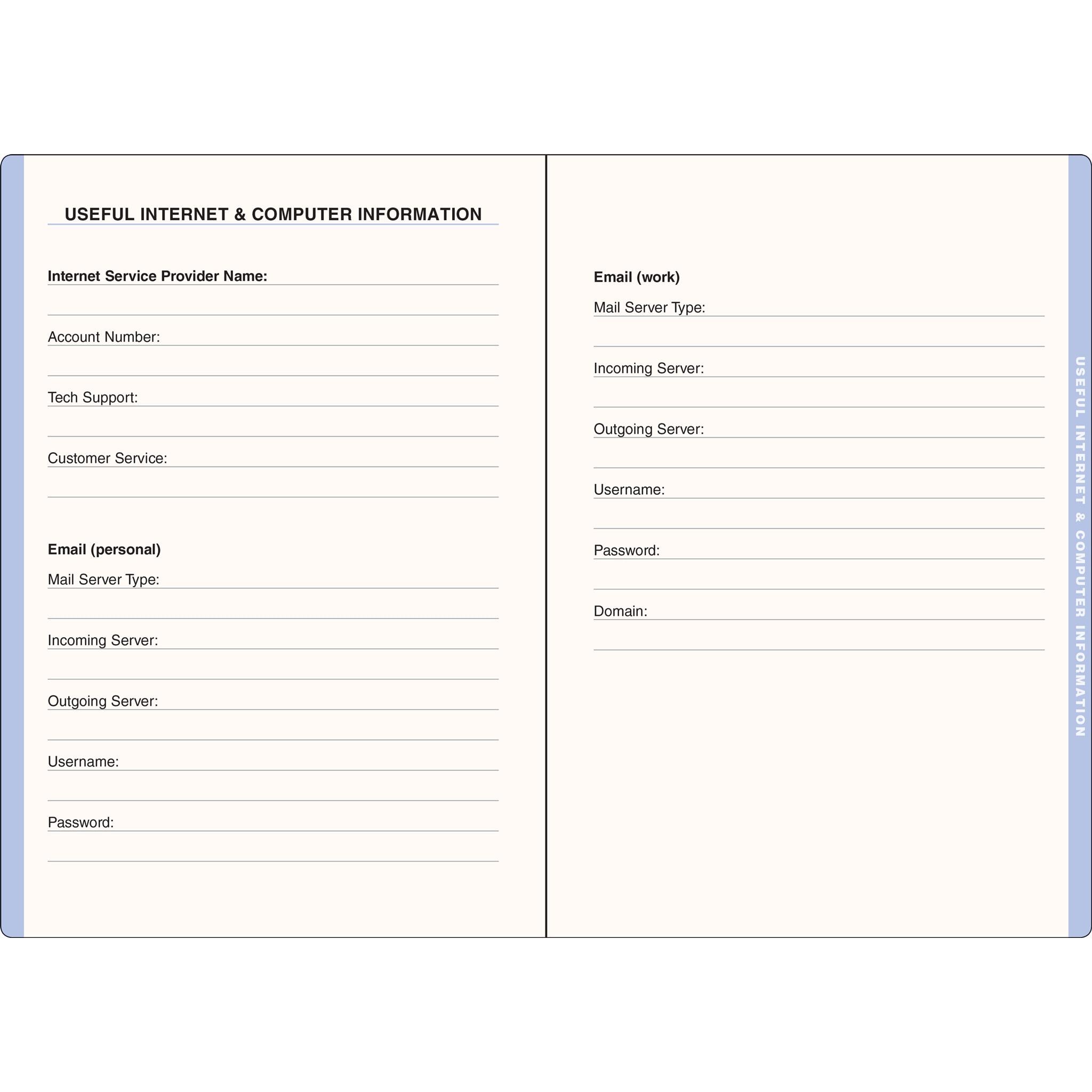 Internet Log Book Large Wildflower Garden - Online Only