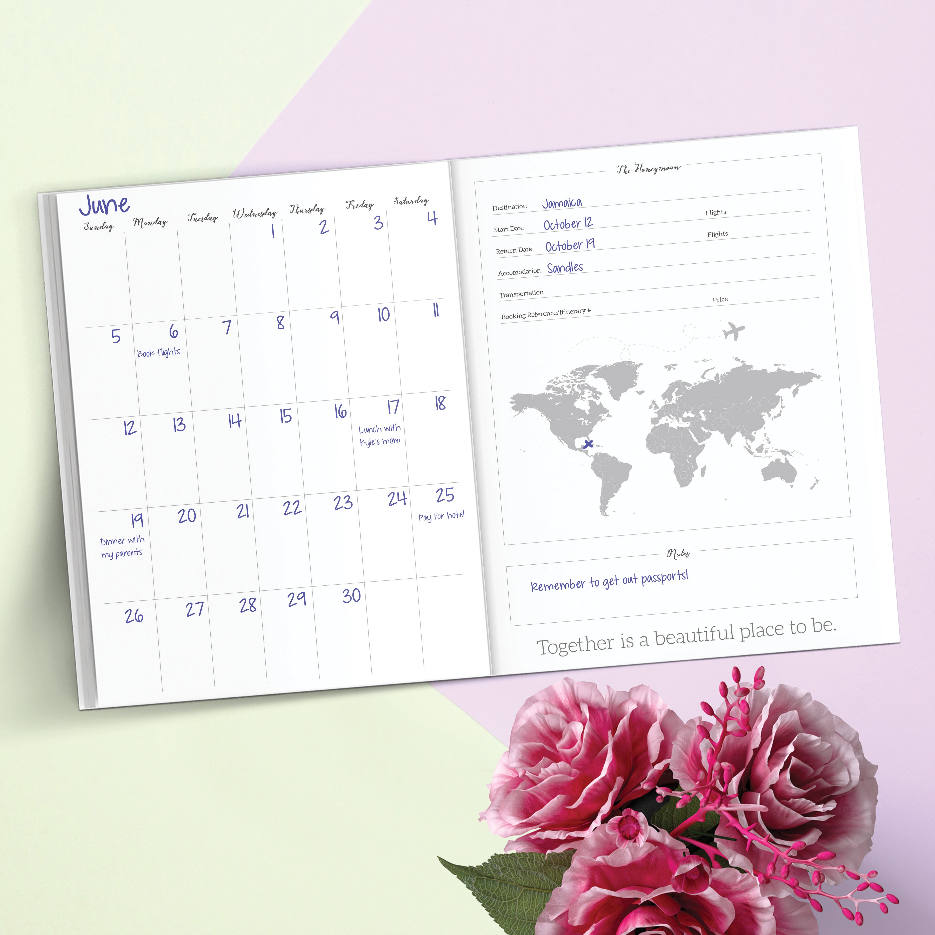 Woah Wedding Undated Planner