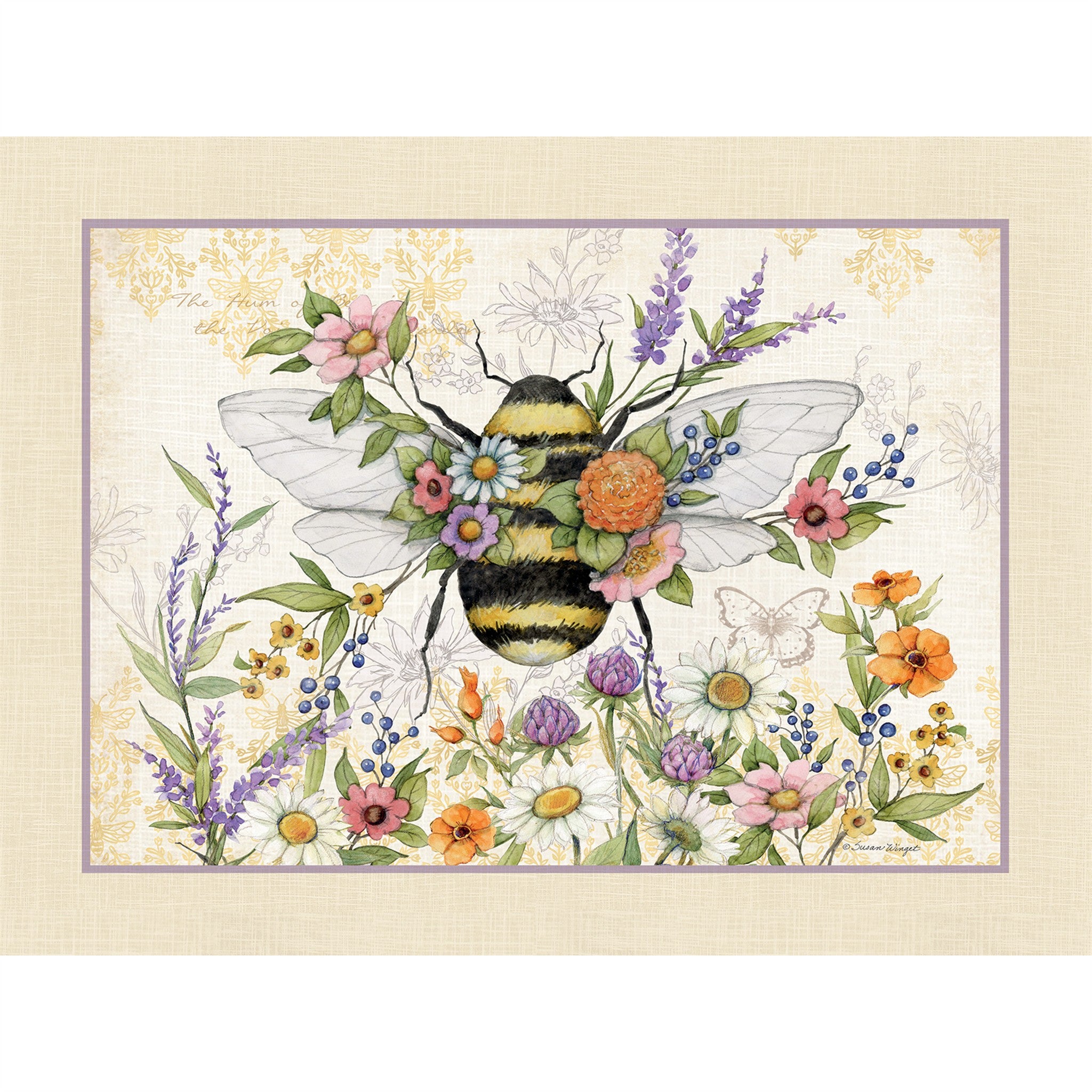 Bees In Bloom Special Edition with Print 2027 Wall Calendar