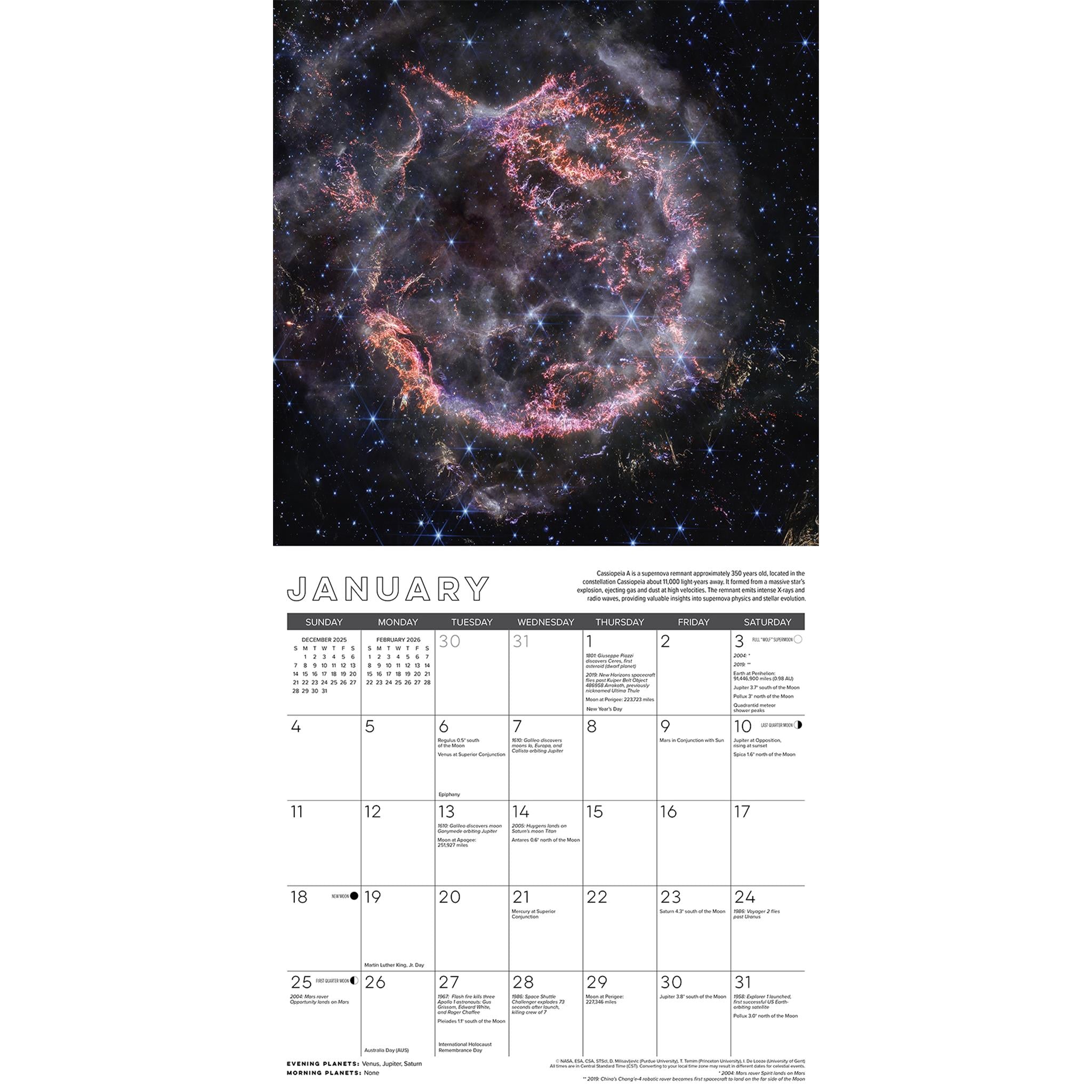 Astronomy 2026 Wall Calendar