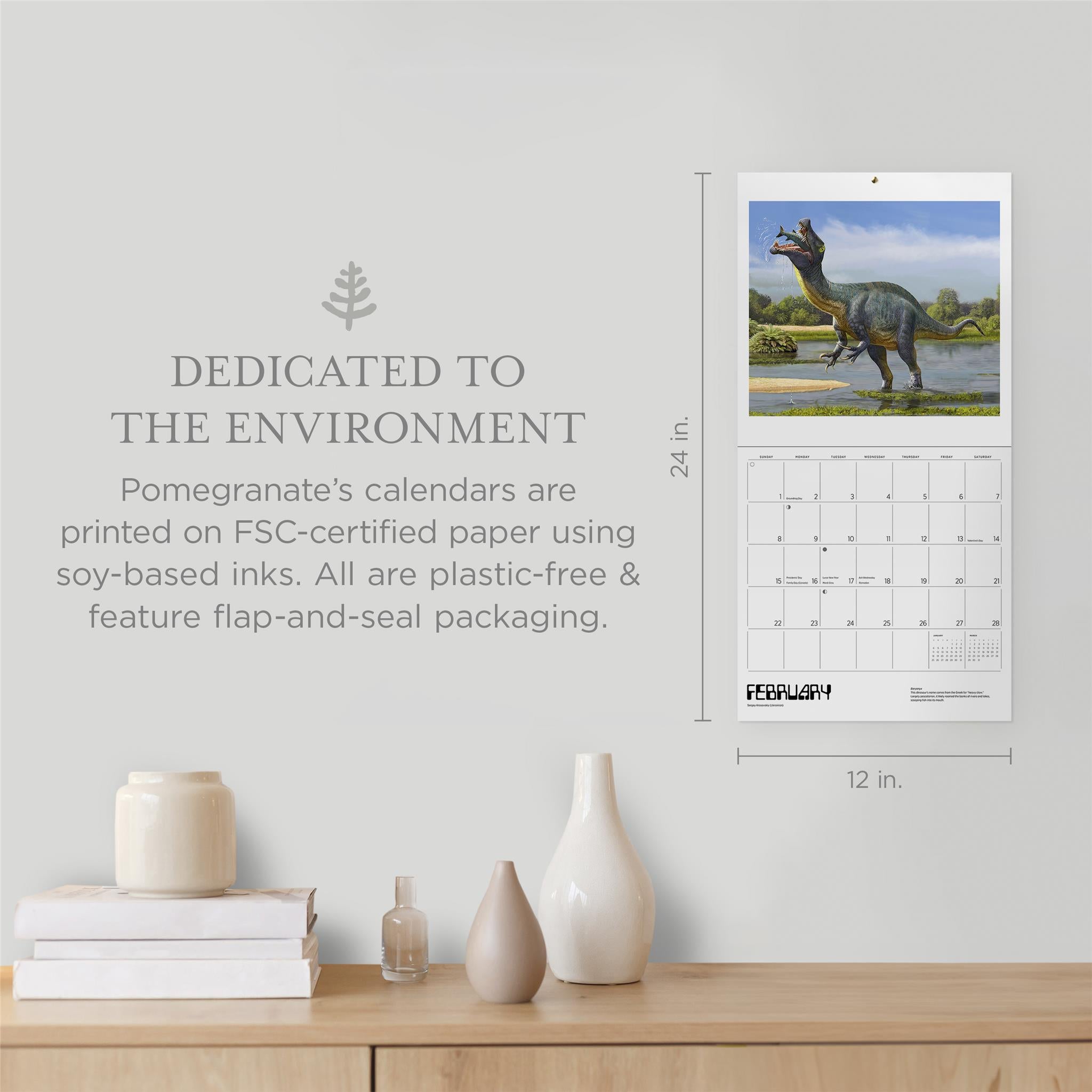 Dinosaurs 2026 Wall Calendar