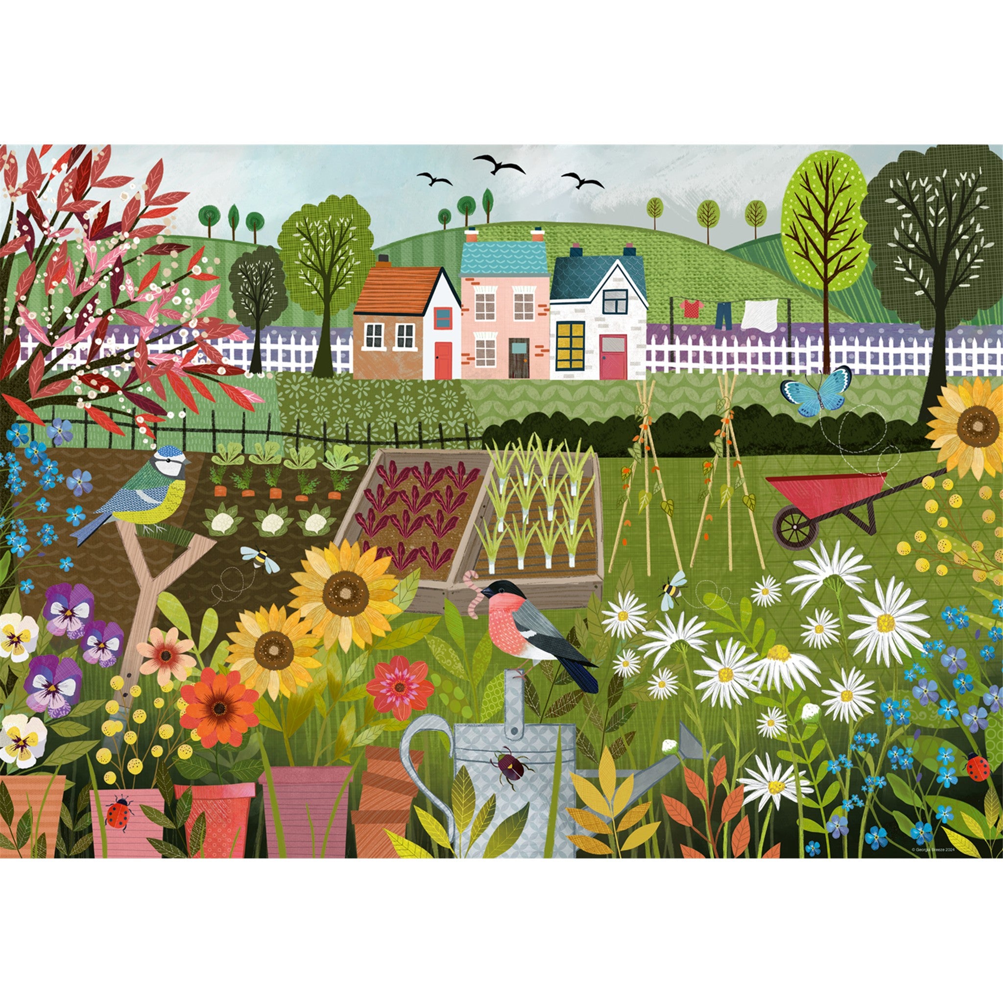 Garden Allotment 1000 Piece Puzzle