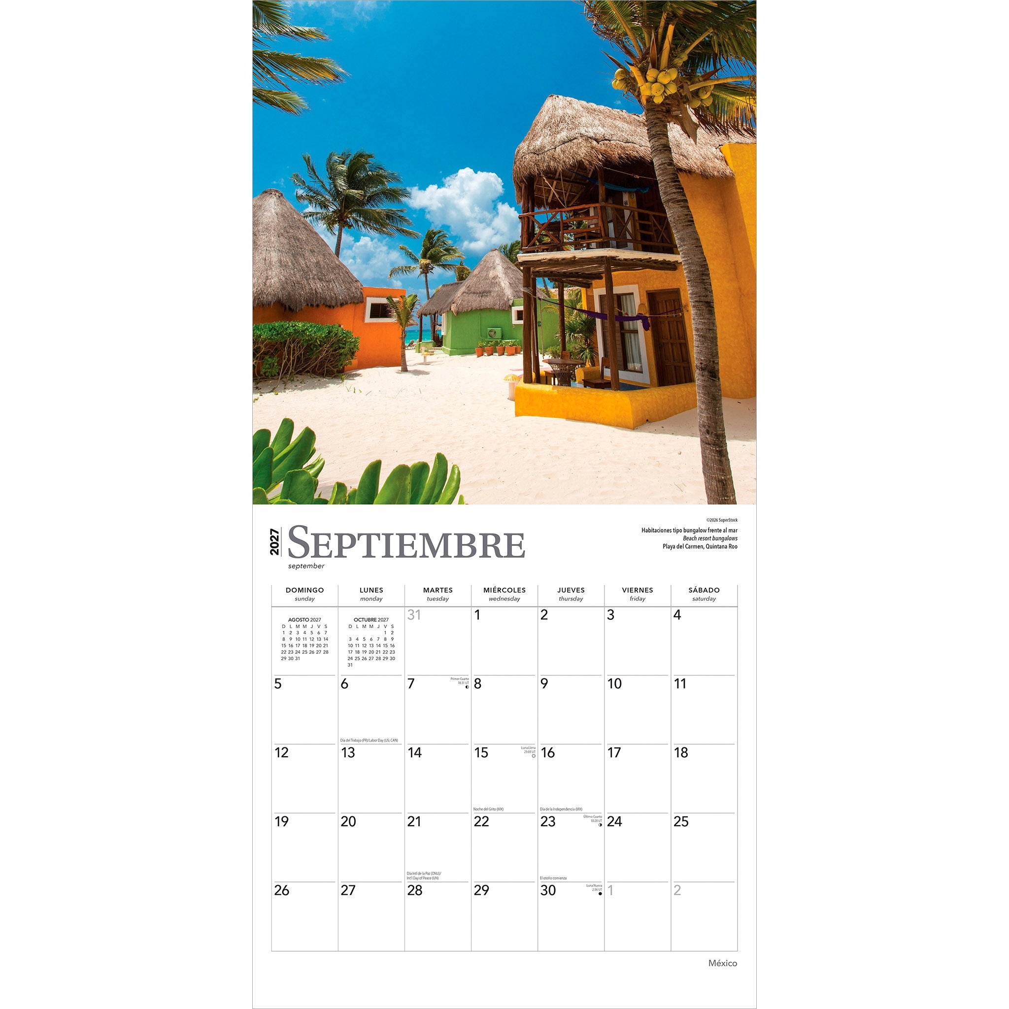 Mexico 2027 Wall Calendar