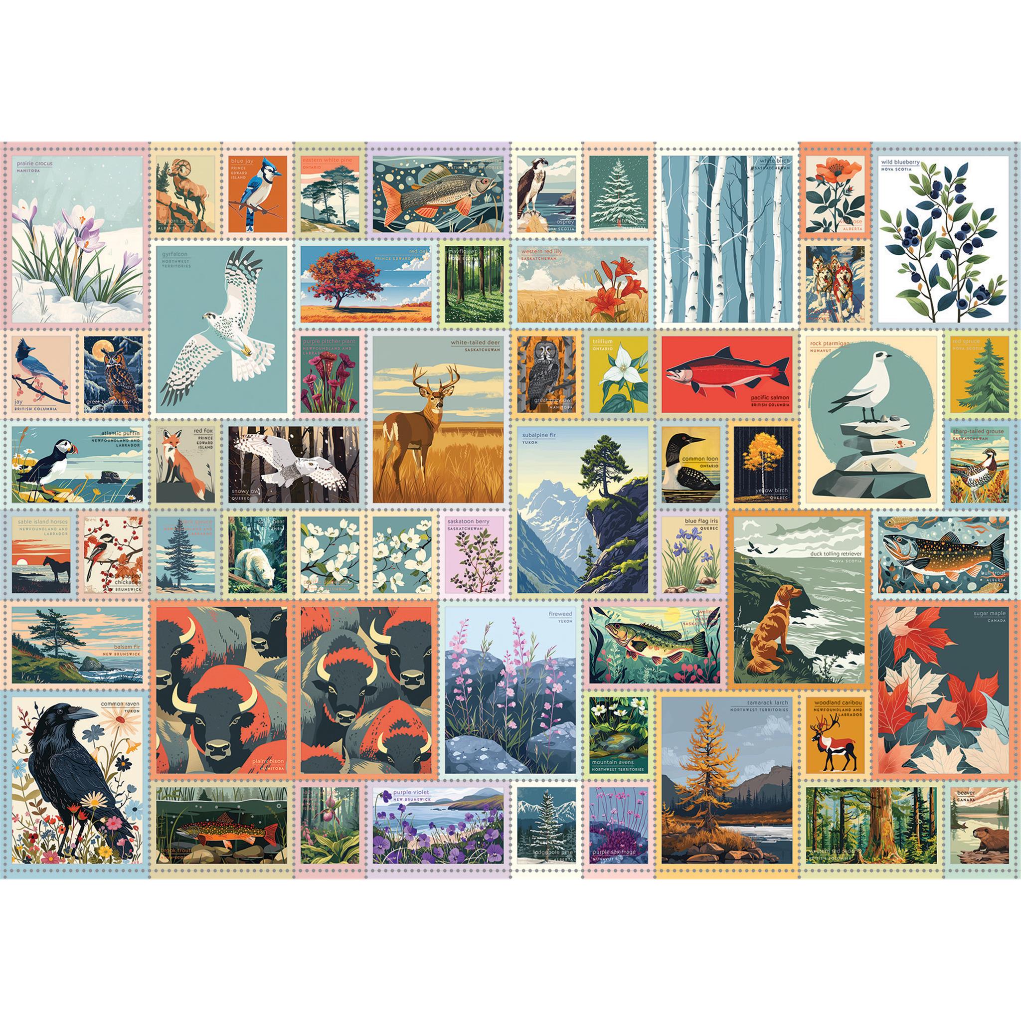 Puzzle exclusif de 1000 pièces Emblèmes du Canada Cobble Hill