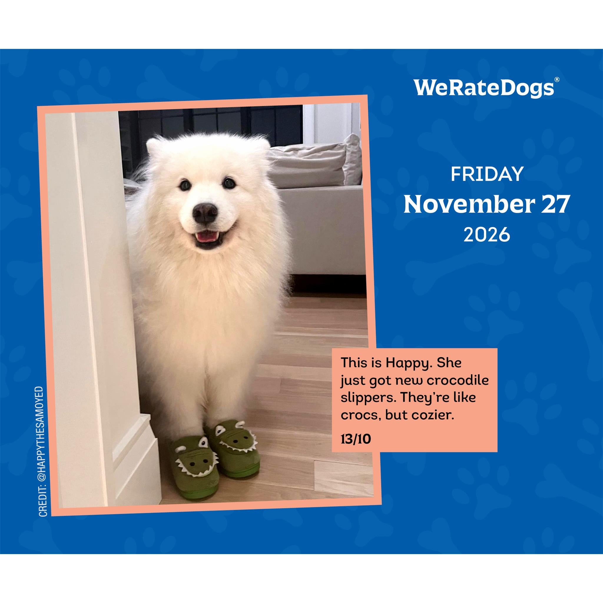 Calendrier Weratedogs 2026