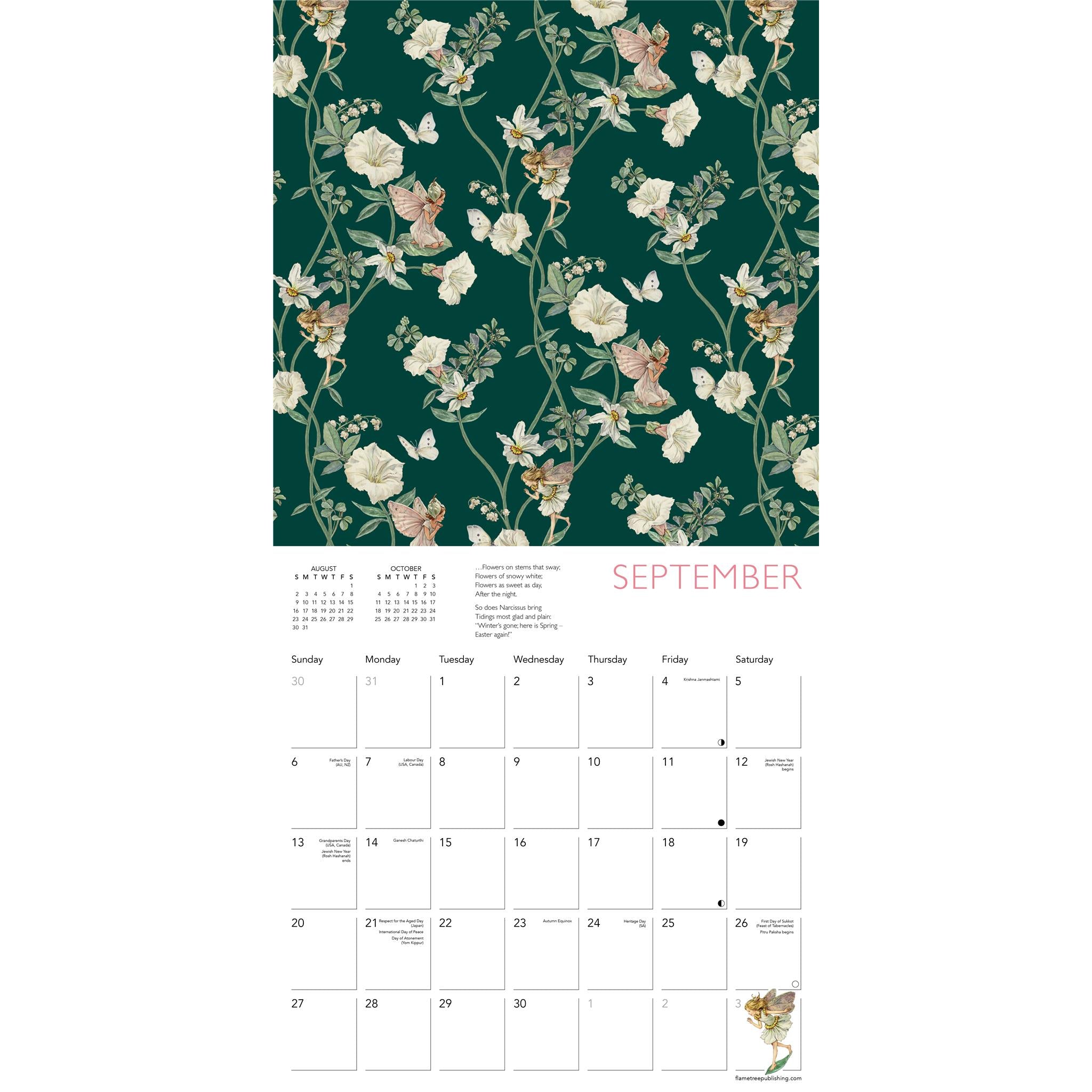 Flower Fairies 2026 Wall Calendar