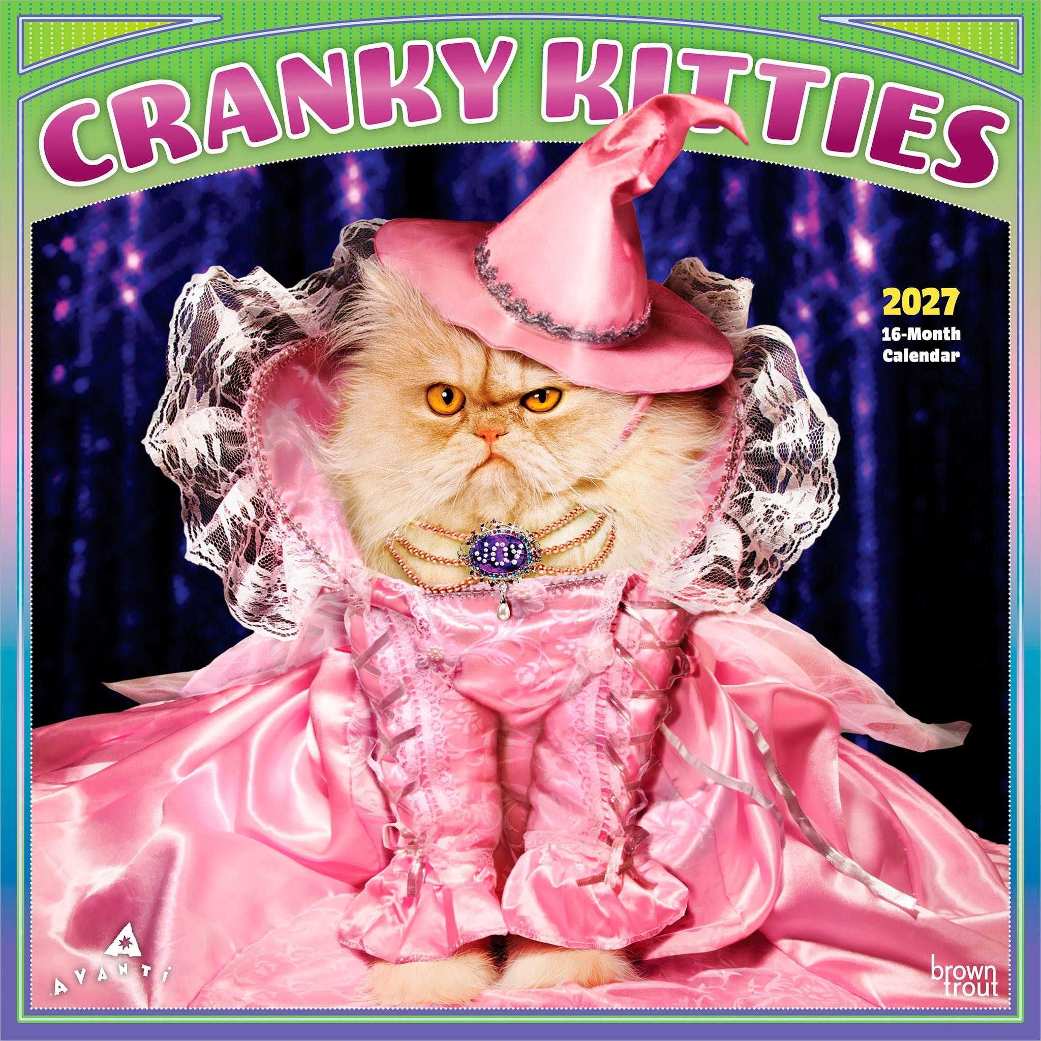 Avanti Cranky Kitties 2027 Wall Calendar - Online Only