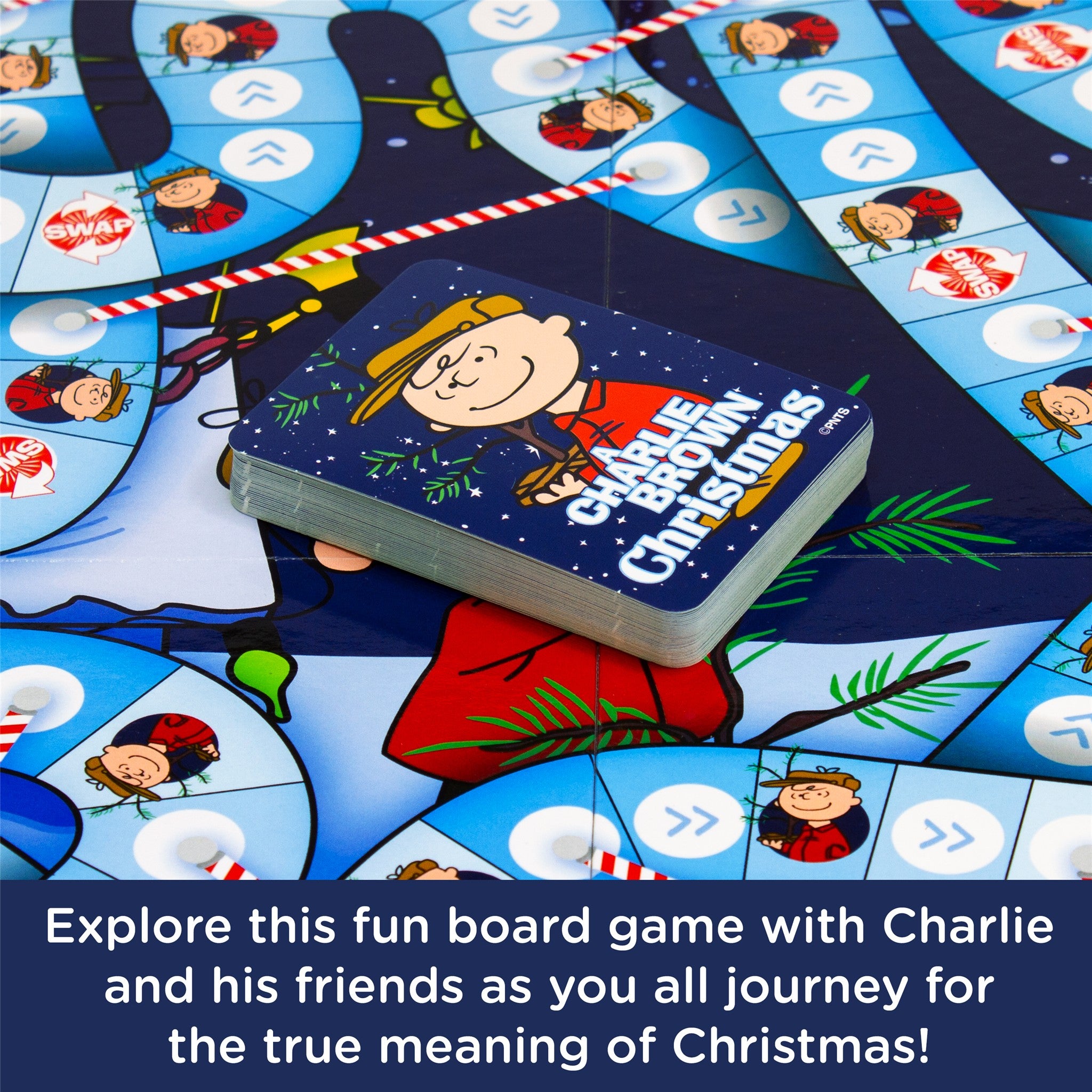 Peanuts Charlie Brown Christmas Journey Board Game