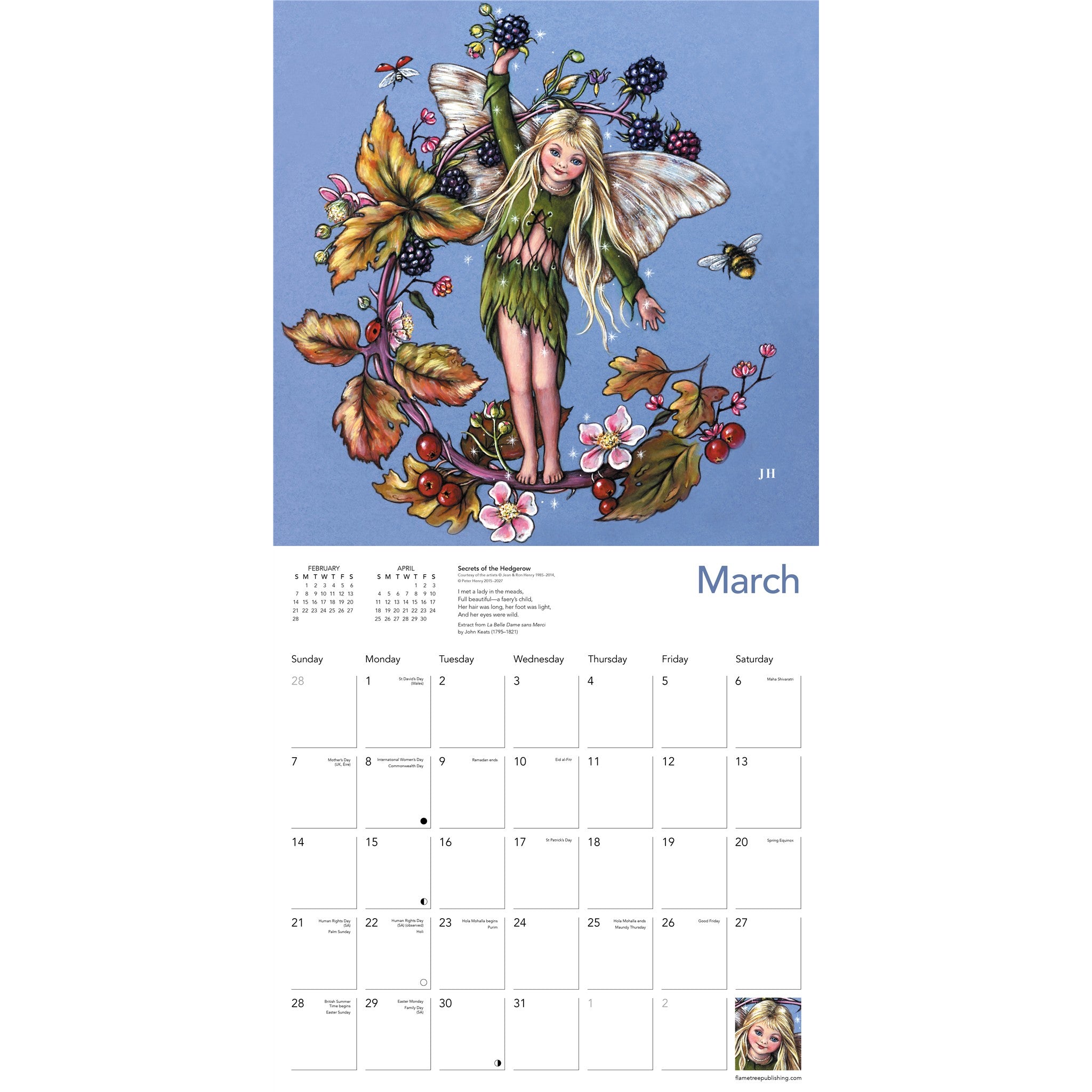 Fairyland 2027 Wall Calendar