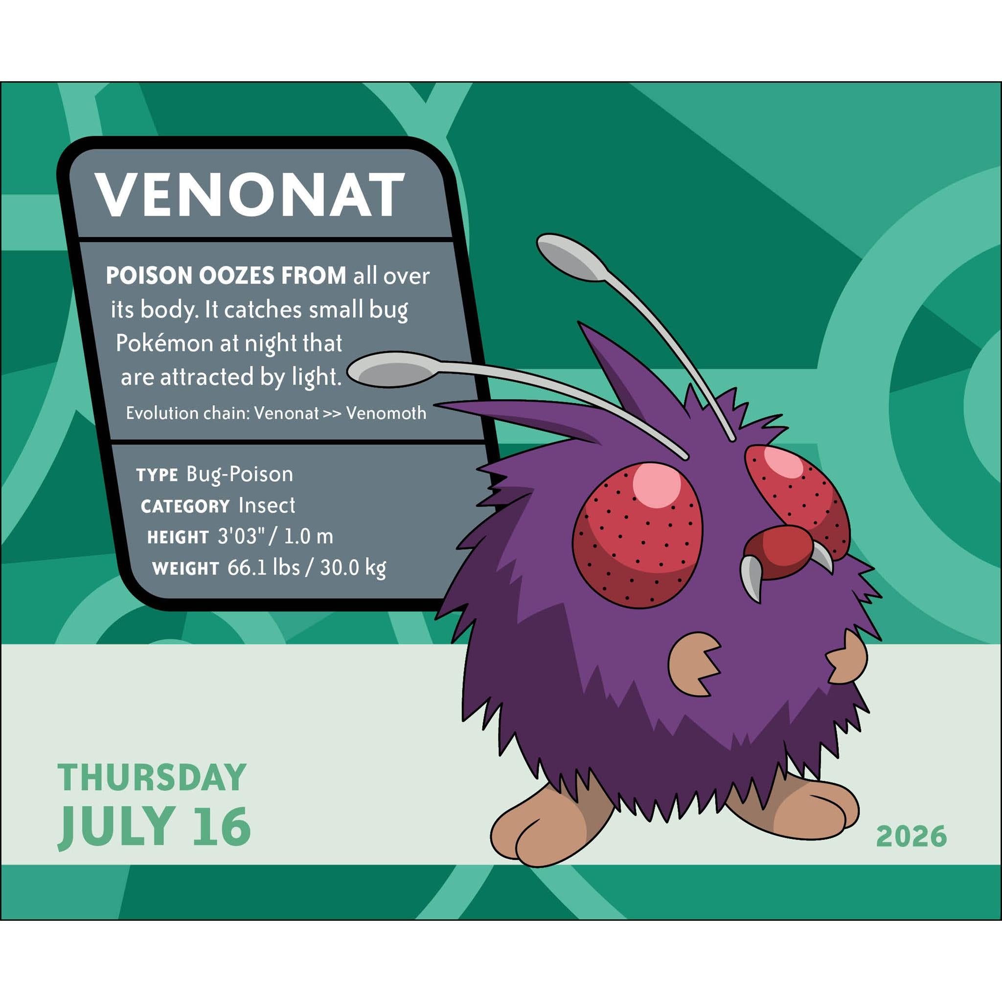 Pokémon 2026 Box Calendar