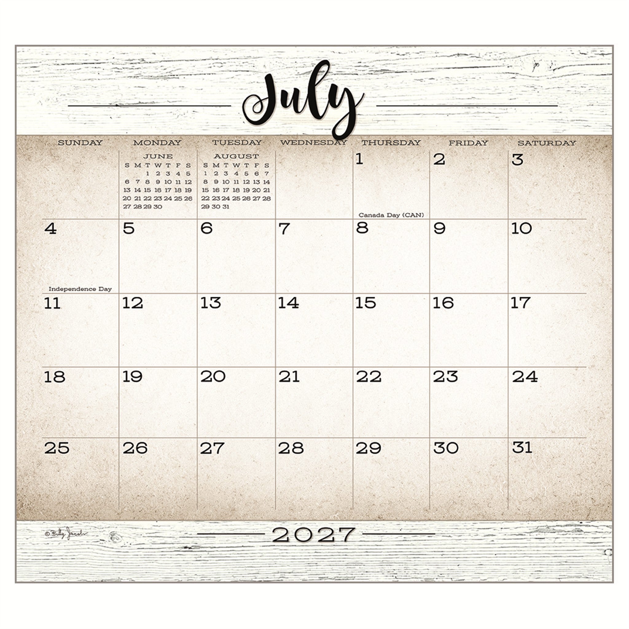 Farmhouse 2027 Wall Calendar