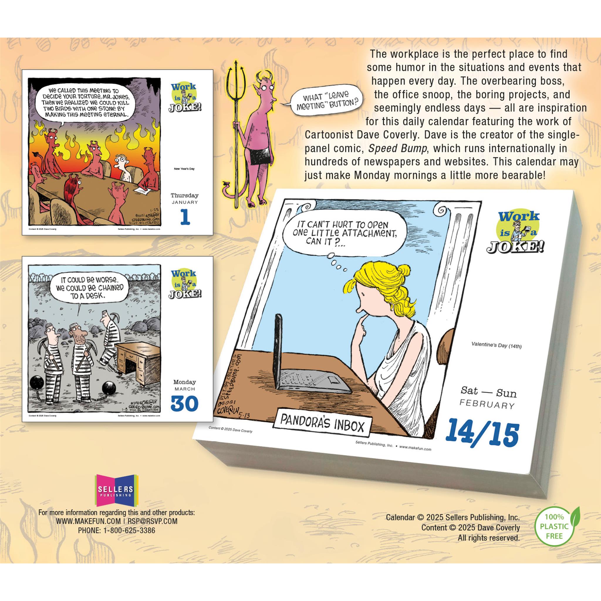 Le travail, c'est une blague : calendrier quotidien humoristique du bureau 2026