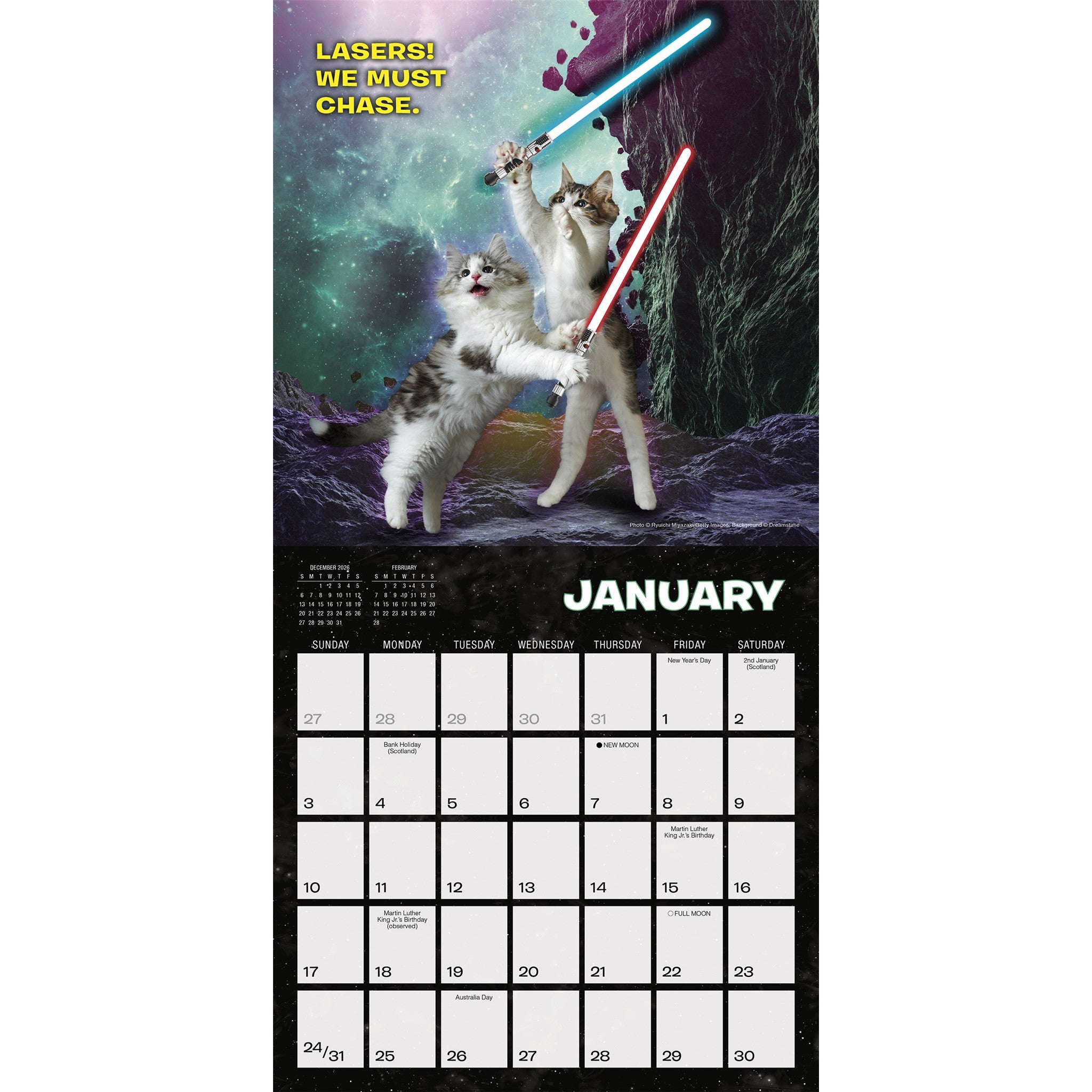 Cat Wars 2027 Mini Calendar