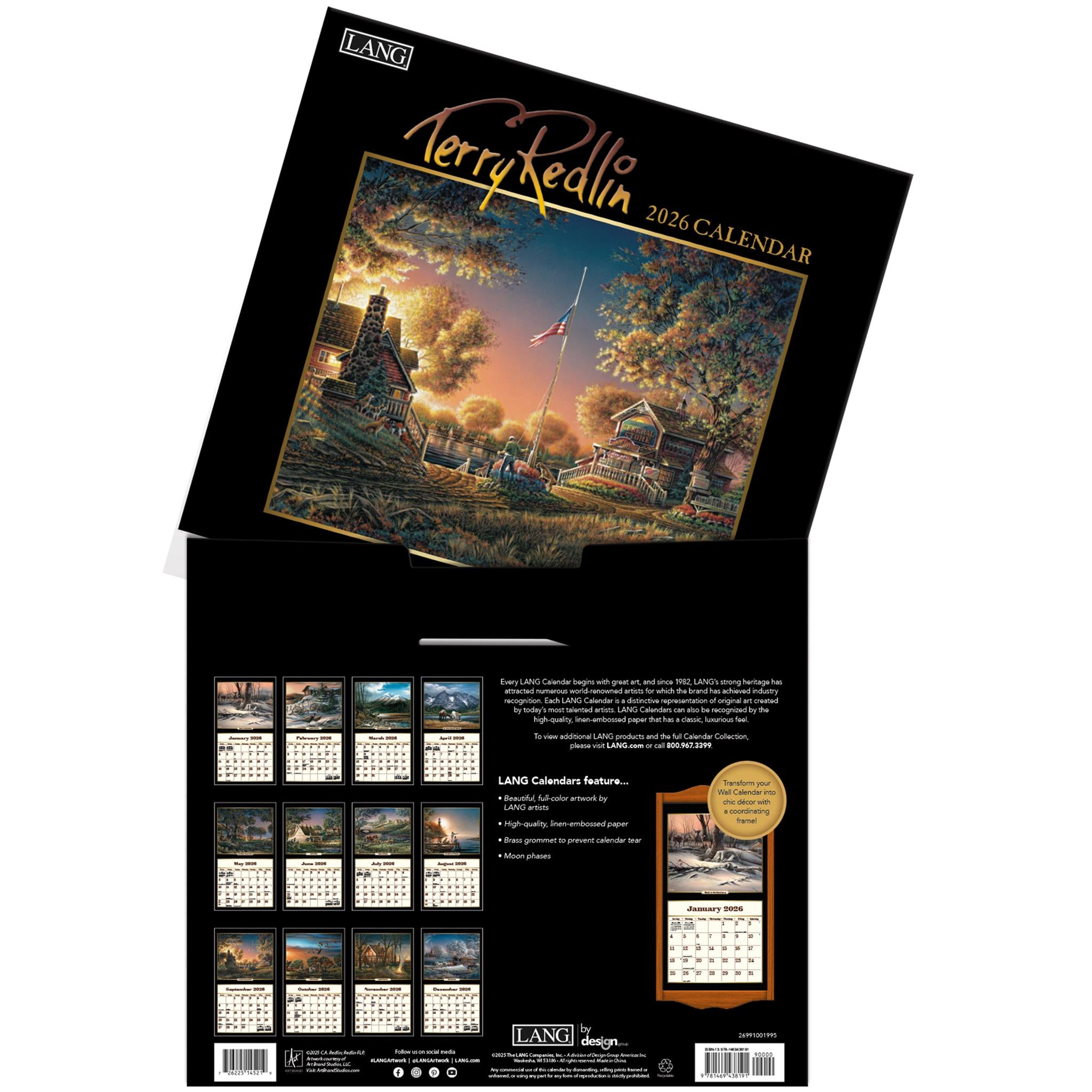 Terry Redlin 2026 Deluxe Wall Calendar