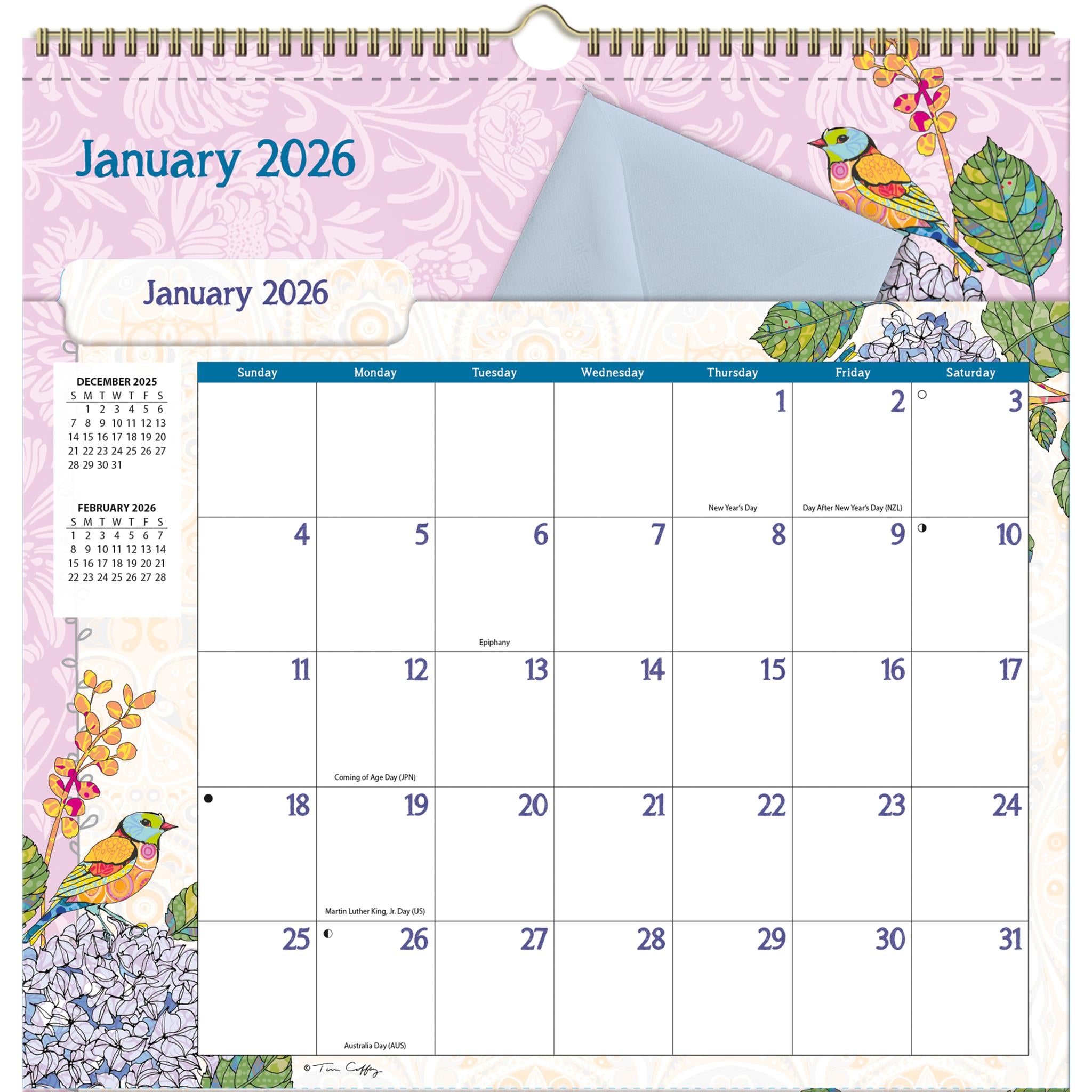 Calendrier mural Ladybird File It 2026