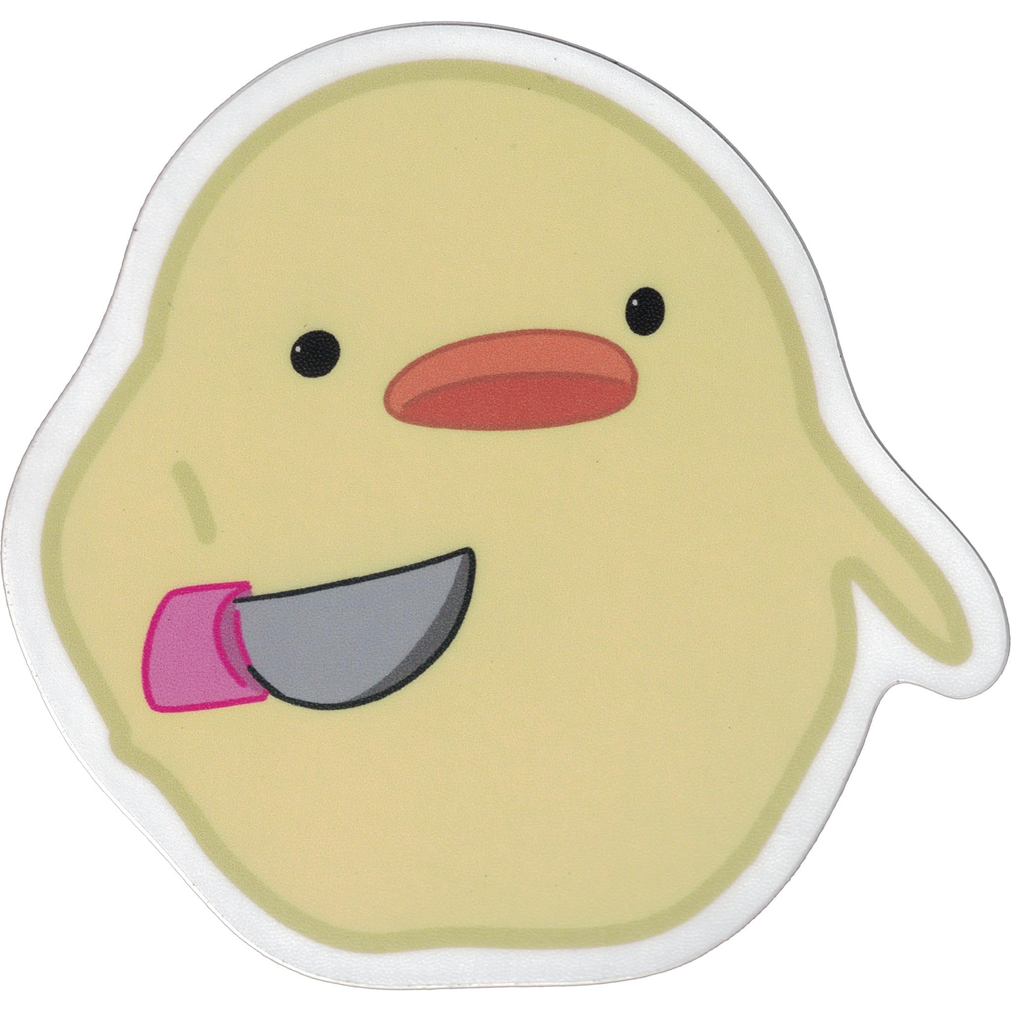 Autocollant en vinyle Poussin avec couteau