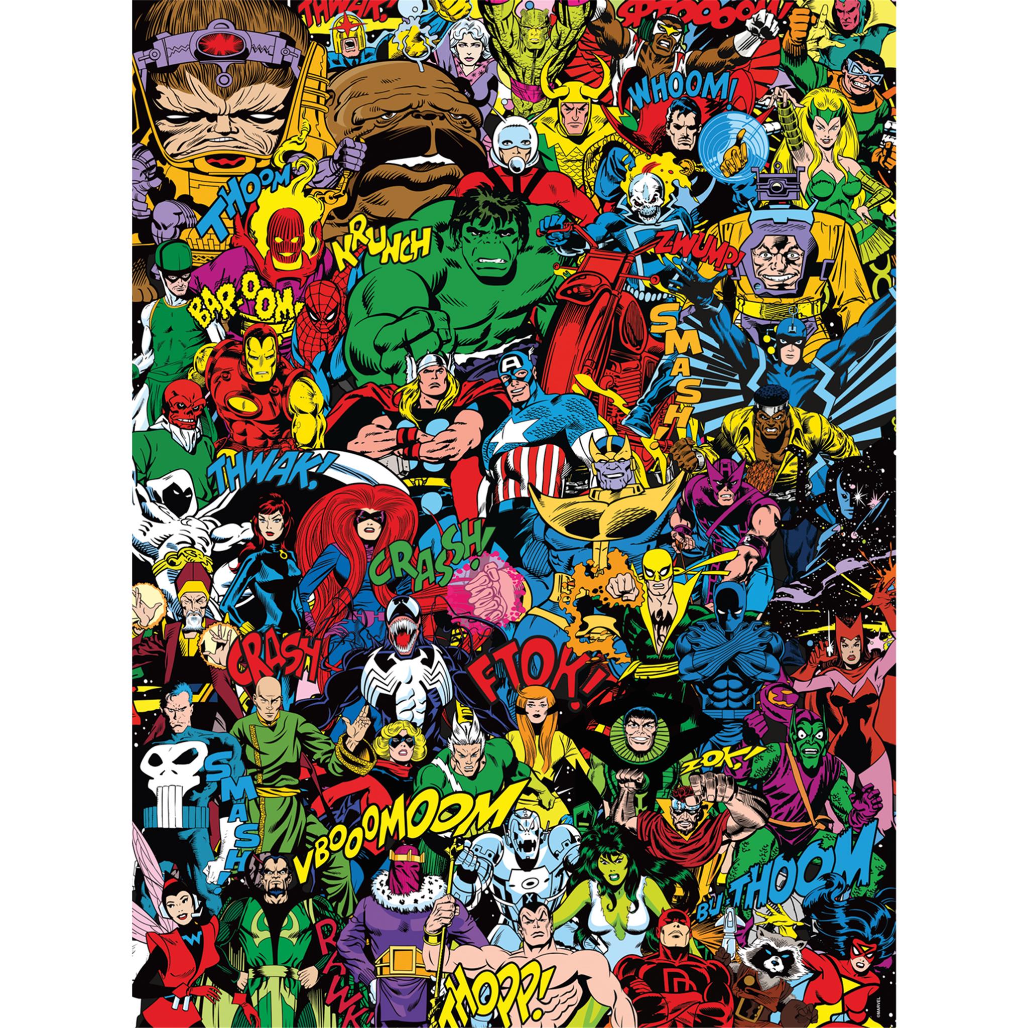 Puzzle Marvel Retro Cast de 1000 pièces