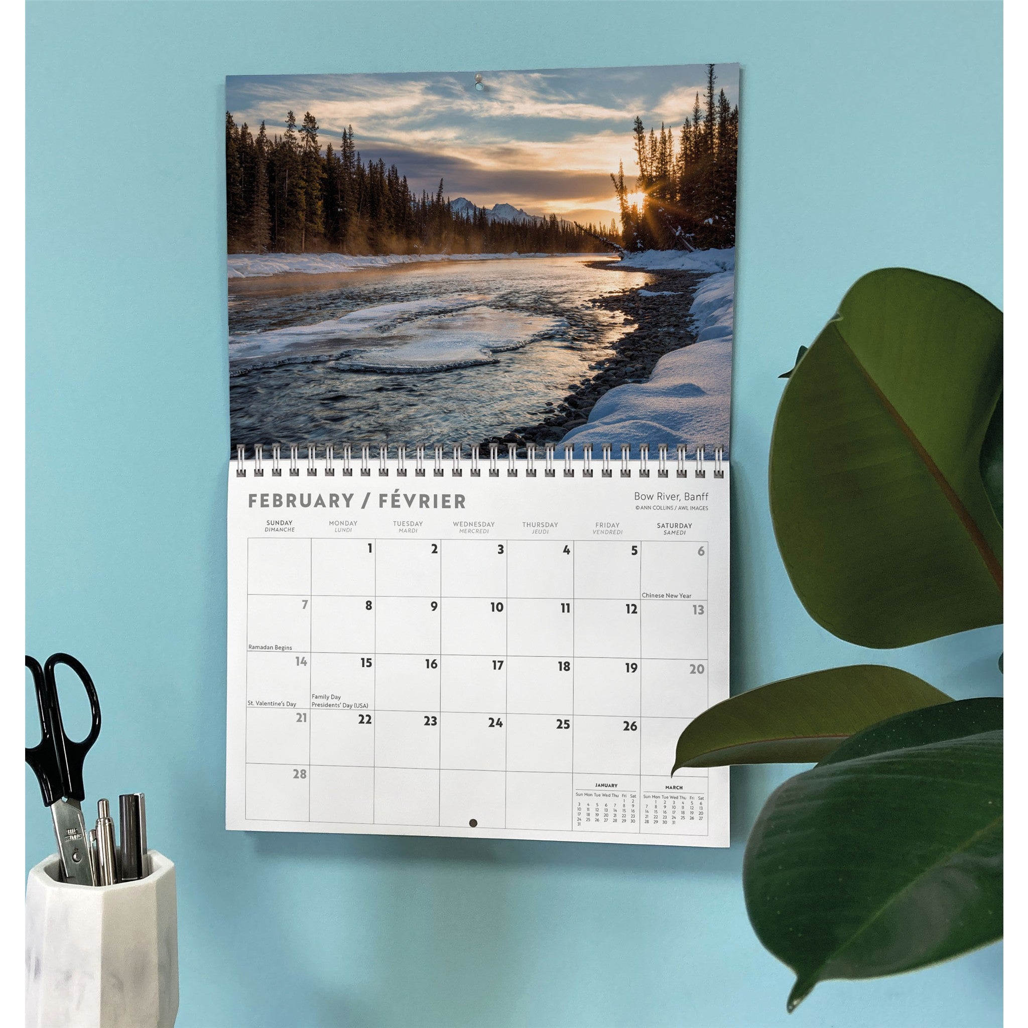 Canadian Rockies 2027 Mini Calendar
