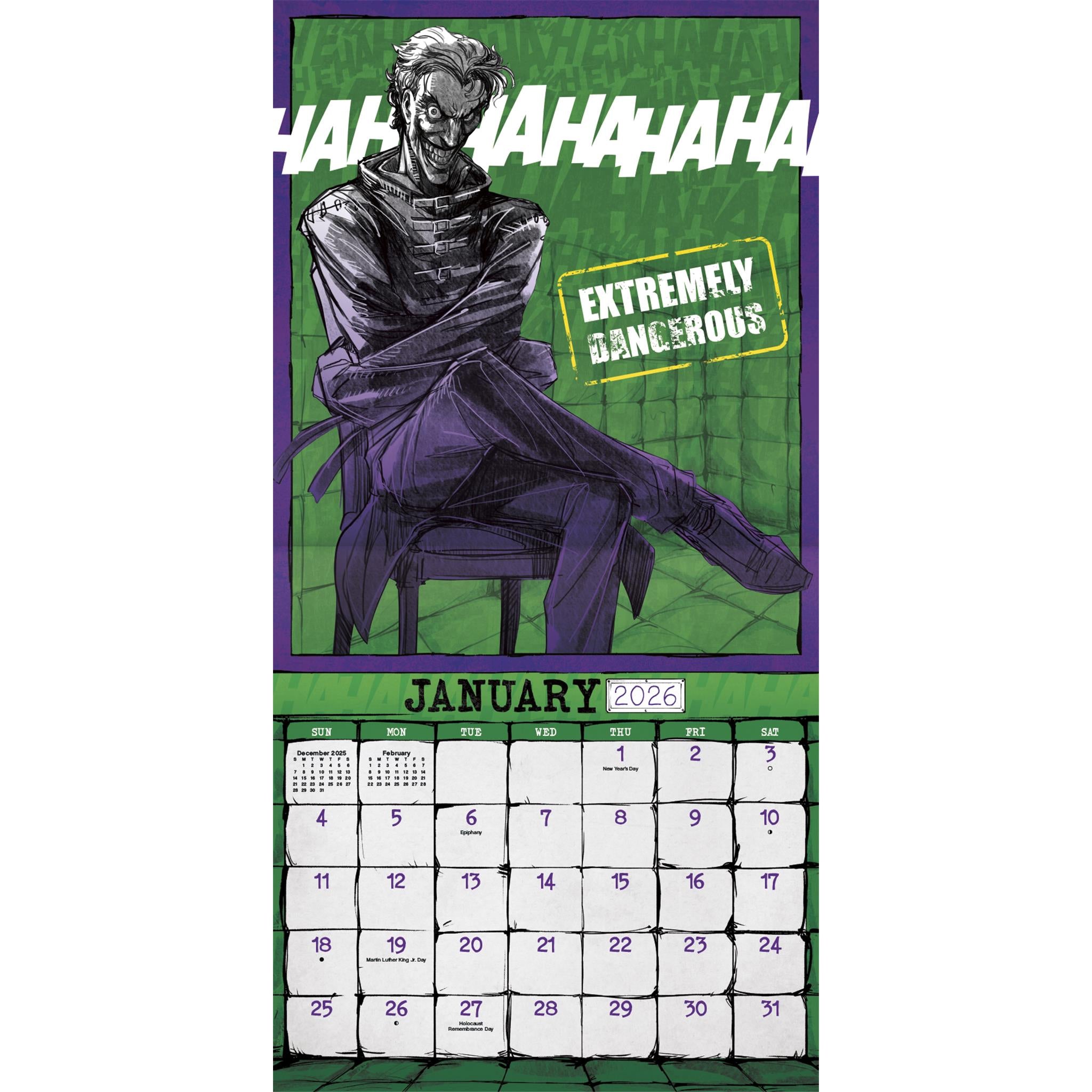Joker 2026 Wall Calendar