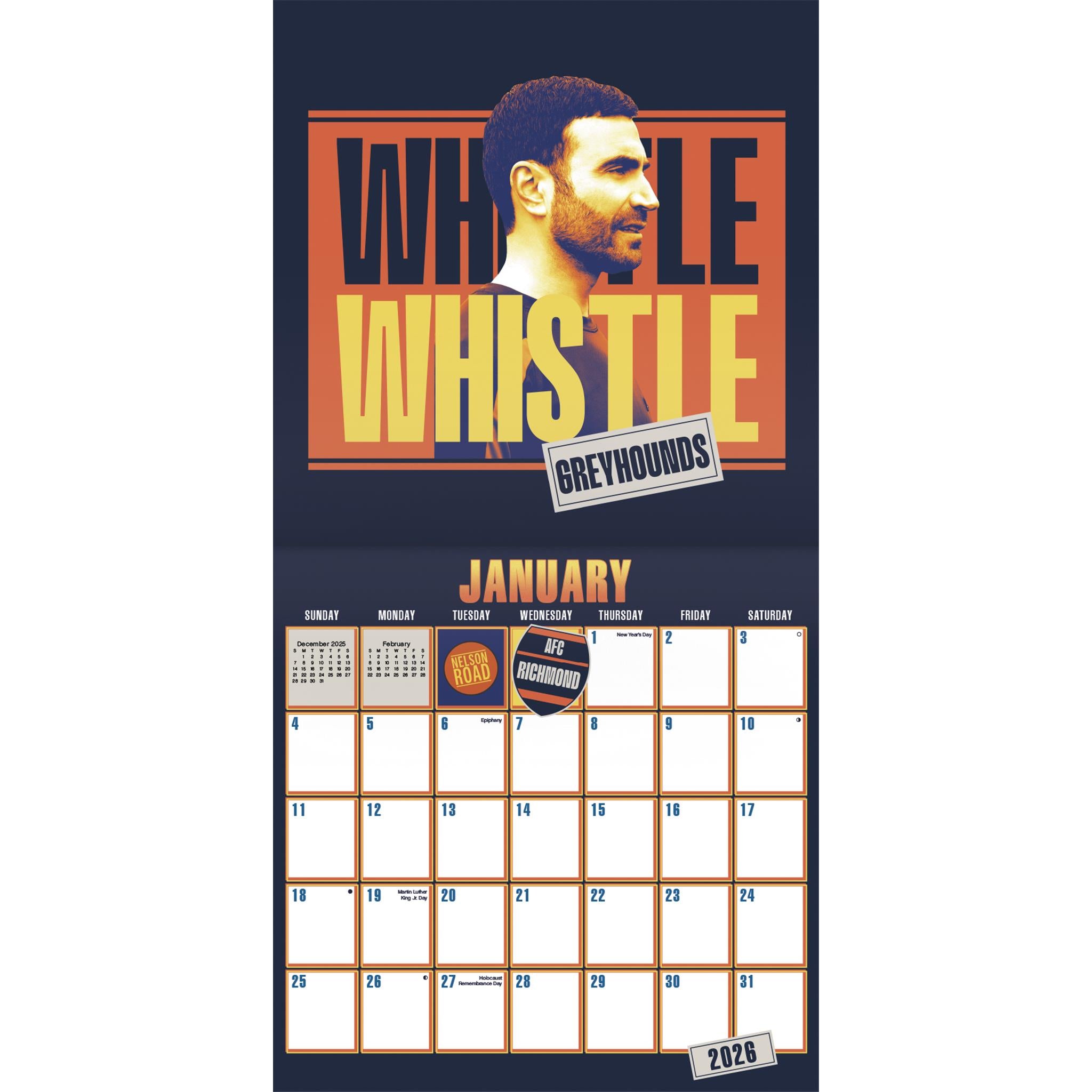 Ted Lasso 2026 Wall Calendar