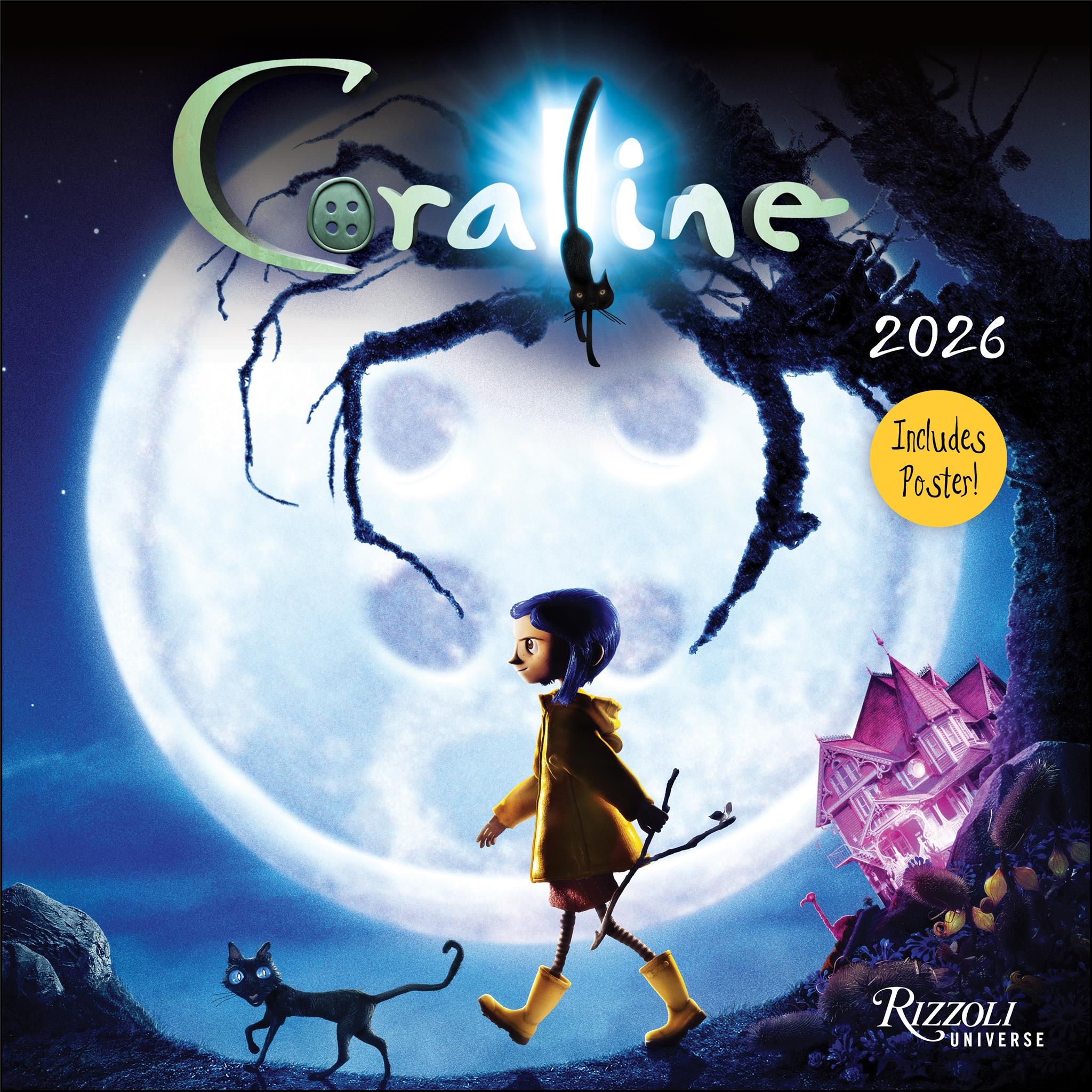 Calendrier mural Coraline 2026 - Disponible uniquement en ligne