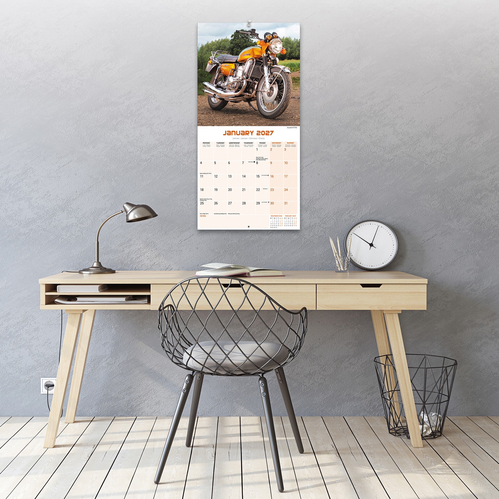 70s Superbikes 2027 Wall Calendar - Online Only
